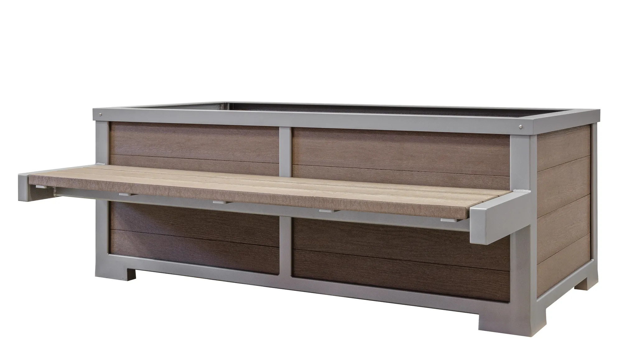 Wishbone Rutherford 3x6 Planter Single Bench Combo