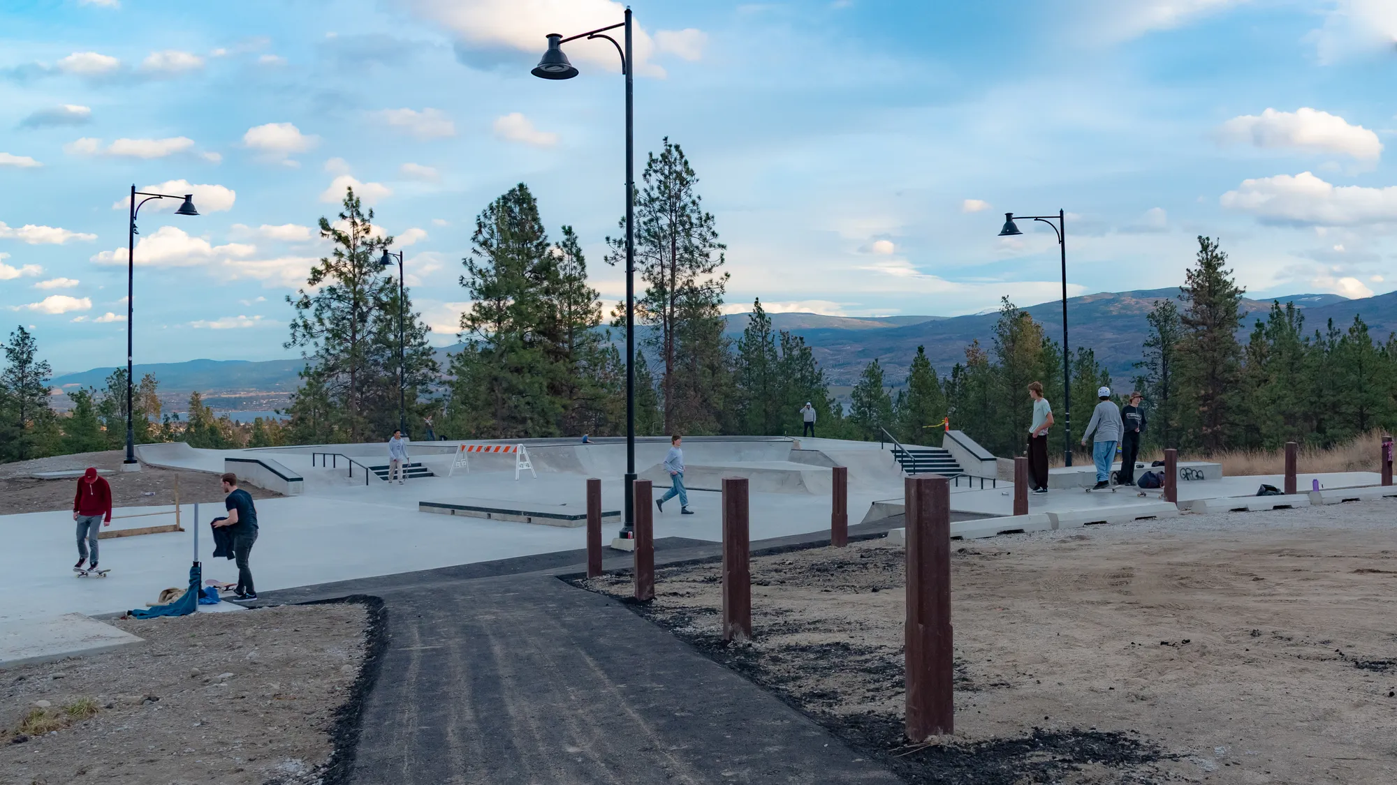 Wishbone 5ft Diamond Top Bollards in West Kelowna BC