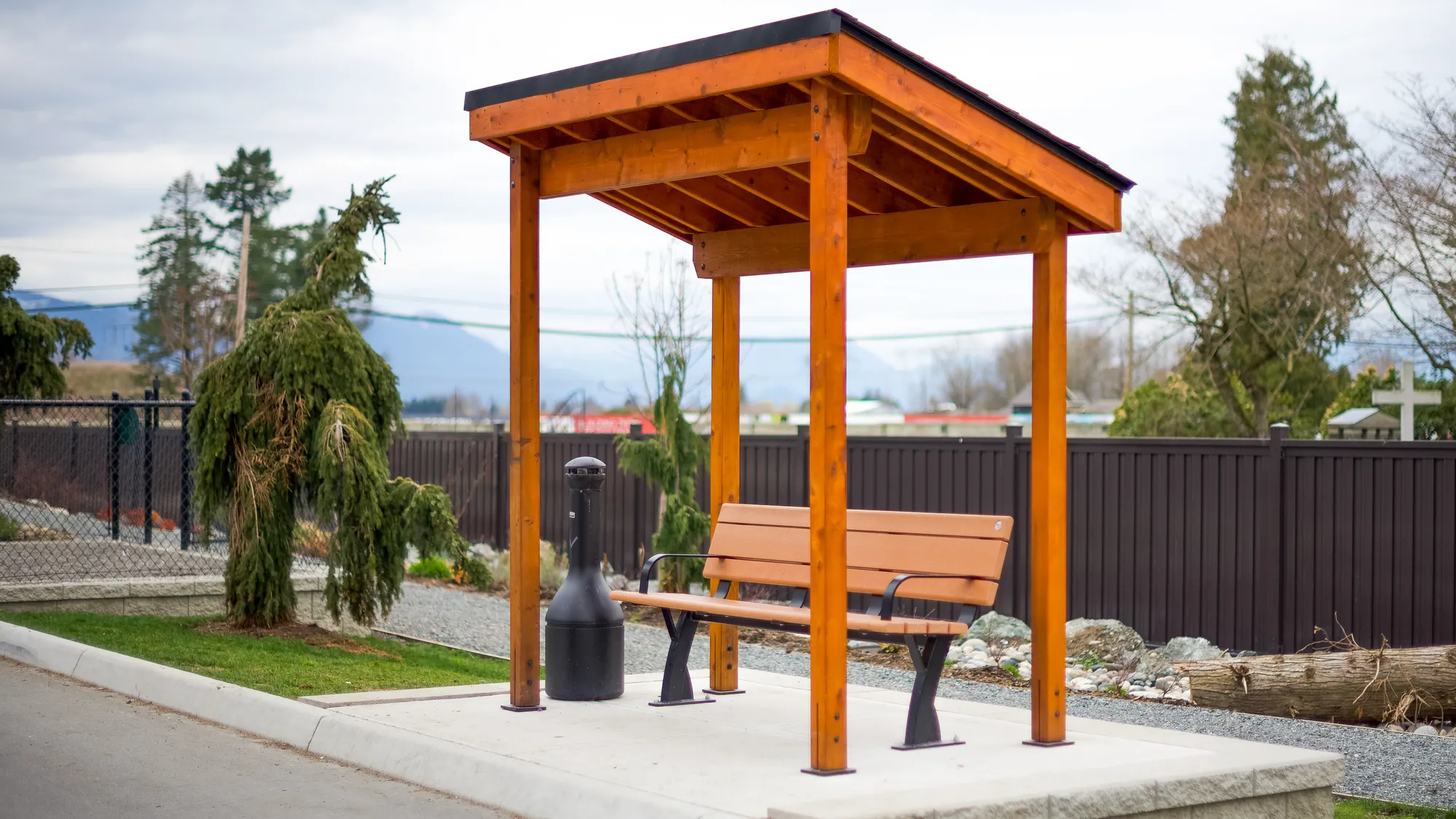 Smoking Gazibo with Parker Bench  in Chilliwack BC