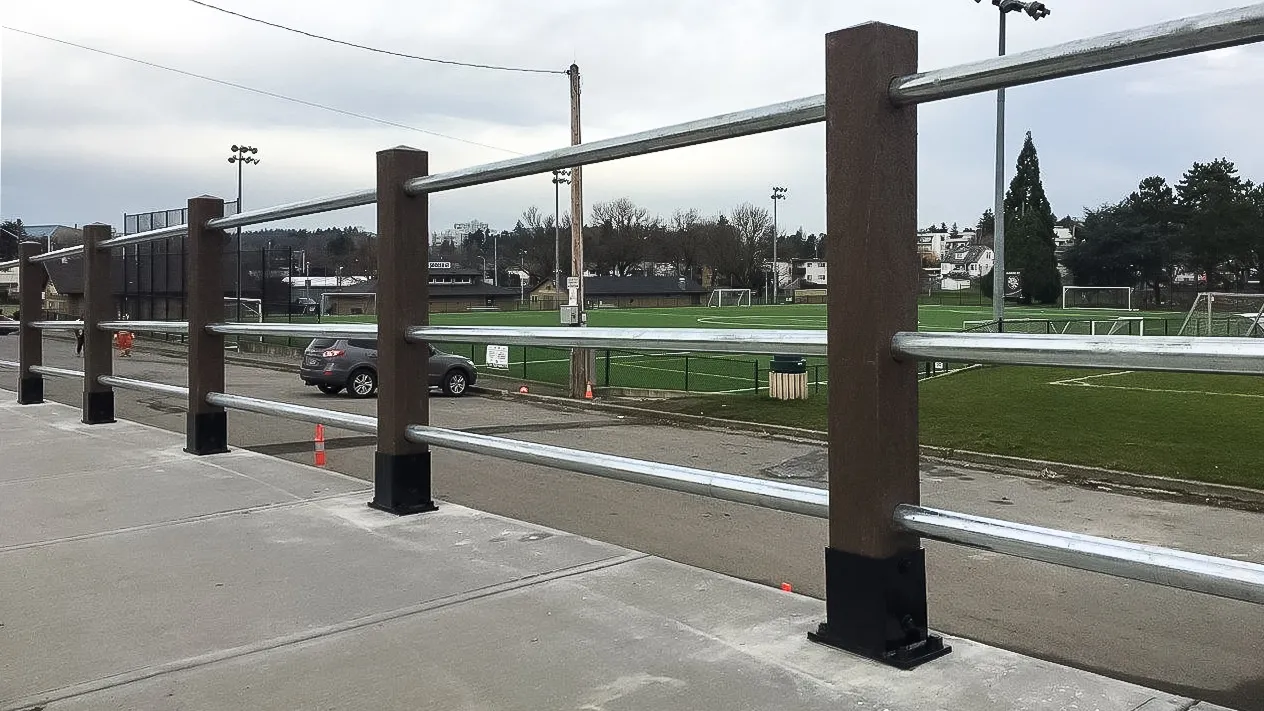 Wishbone Pyramid Top Bollard for District of Saanich BC