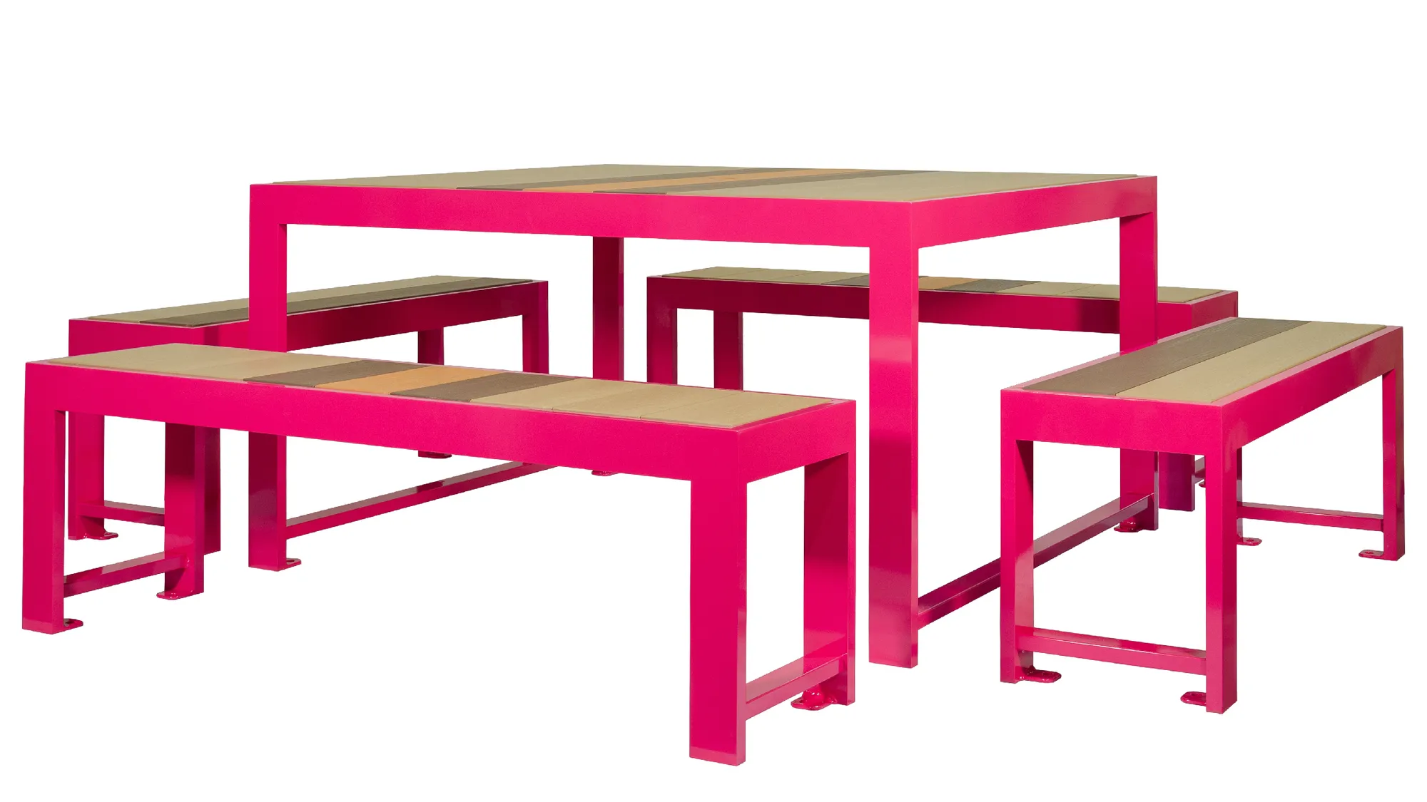 Wishbone Custom Harvest Square Picnic Table