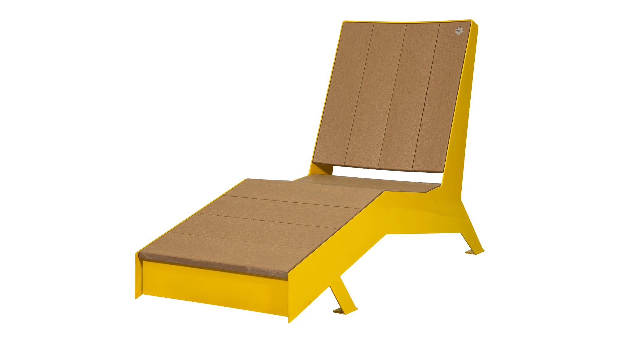 Wishbone JEM Chaise Lounger in Sand Recycled Plstic Lumber and T