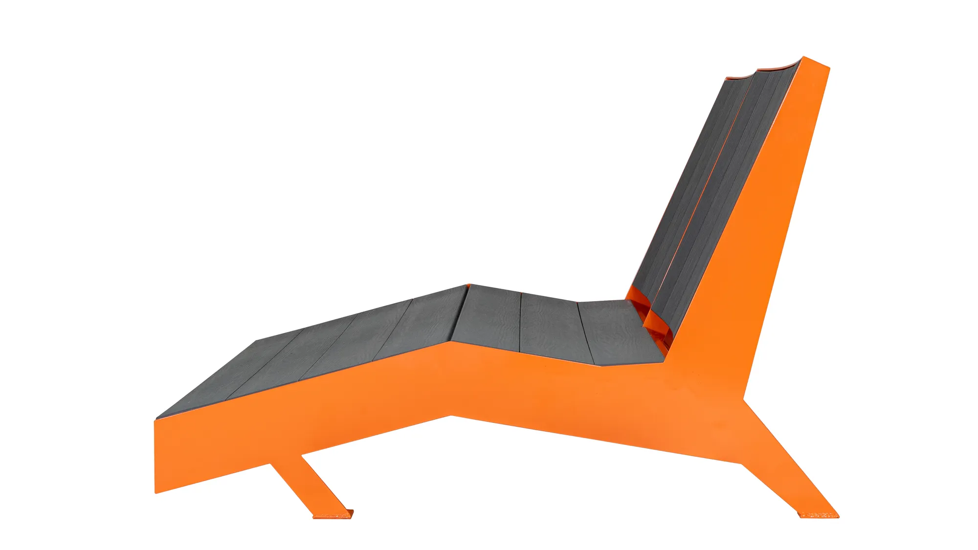 JEM Double Chaise Lounger Side View