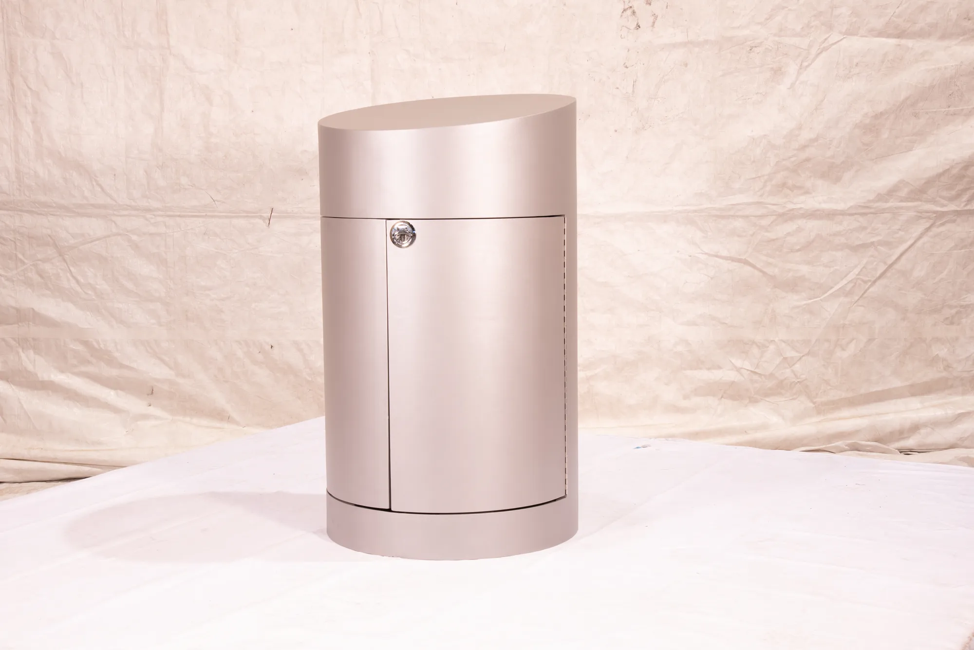 Wishbone Mena Waste Receptacle Rear View