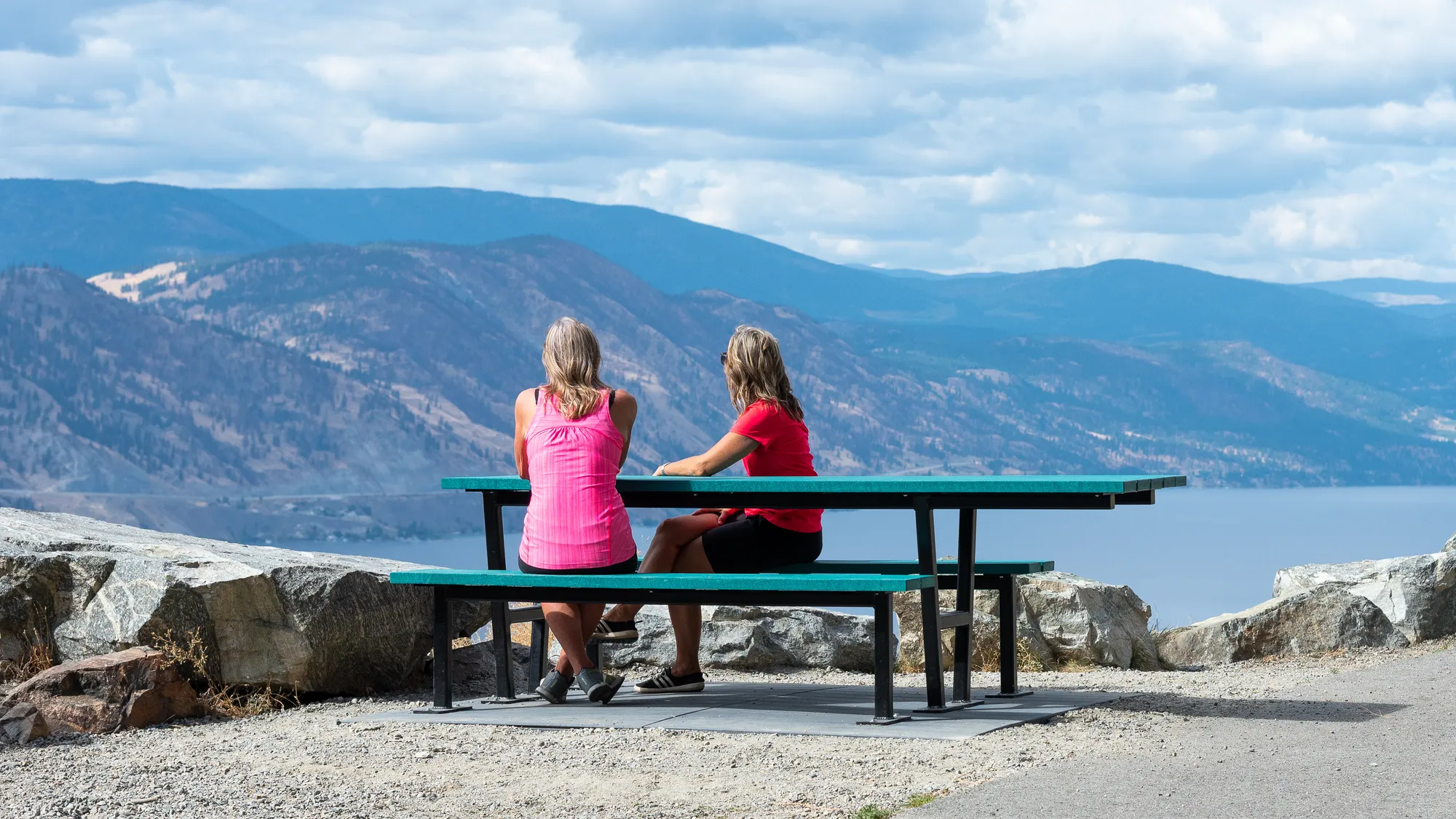 Wishbone Wheelchair Accessible Picnic Table on a Perma-pad on th