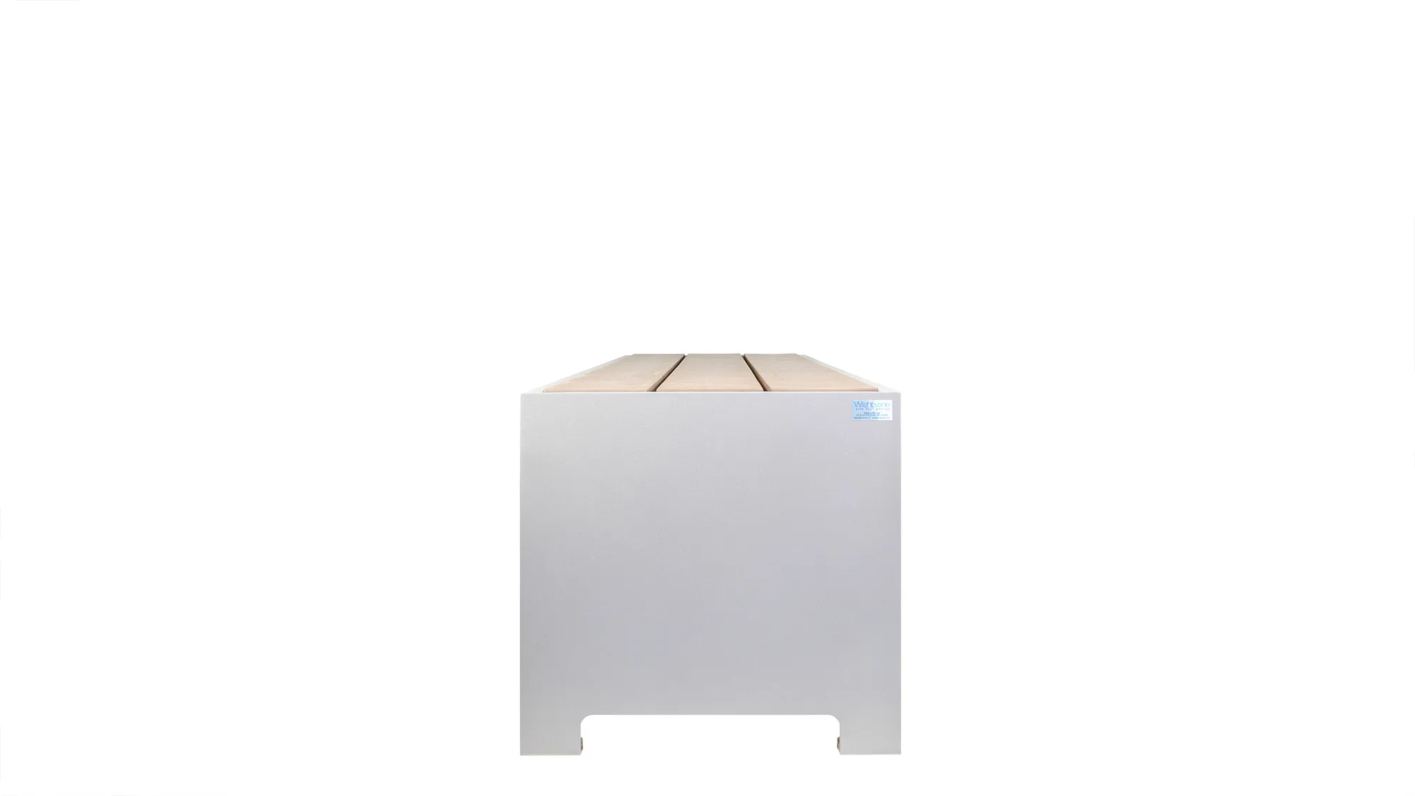 Wishbone Mackenzie Backless Bench Leg End View