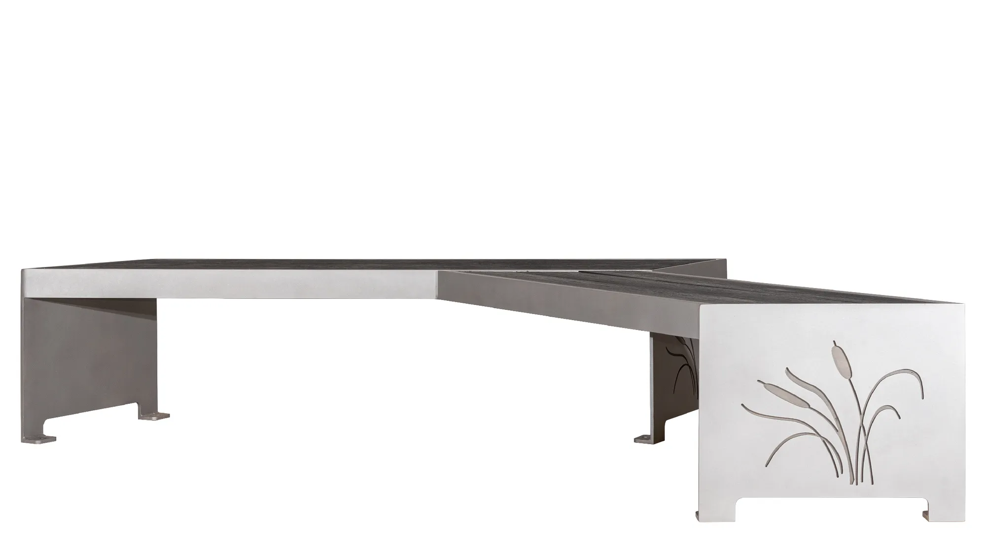 Wishbone Mackenzie Backless Bench Custom Graphic