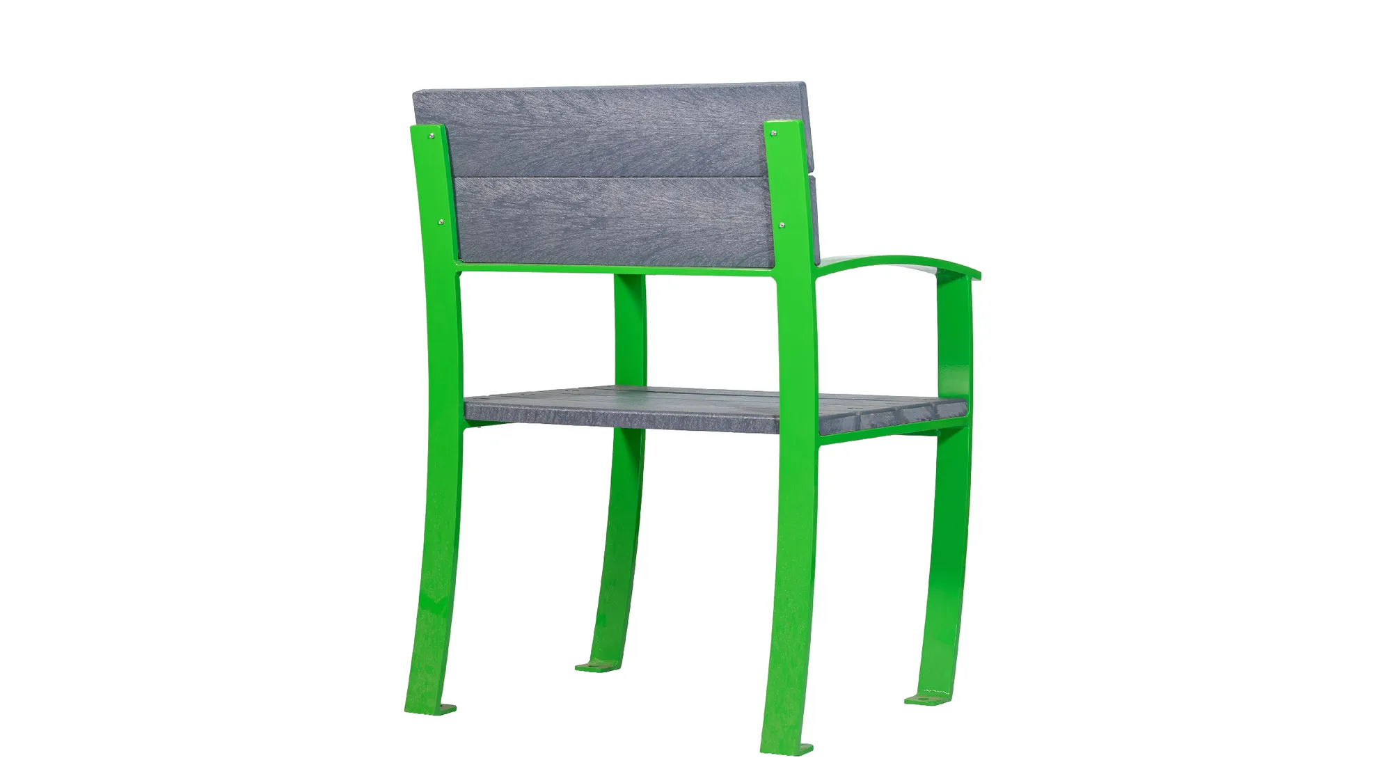 Wishbone Mena 2 ft Chair with Recycled Plastic Lumber Rear View