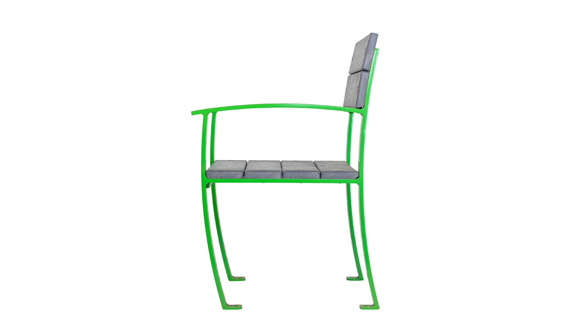 Wishbone Mena 2 ft Chair with Recycled Plastic Lumber Side View