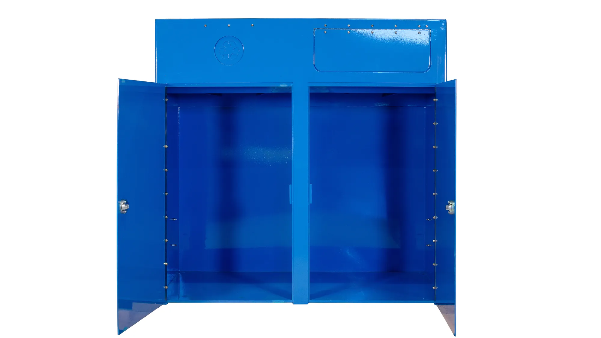 Modena Double Eco 35 Gallon Receptacle for Wheeled Trash Can wit