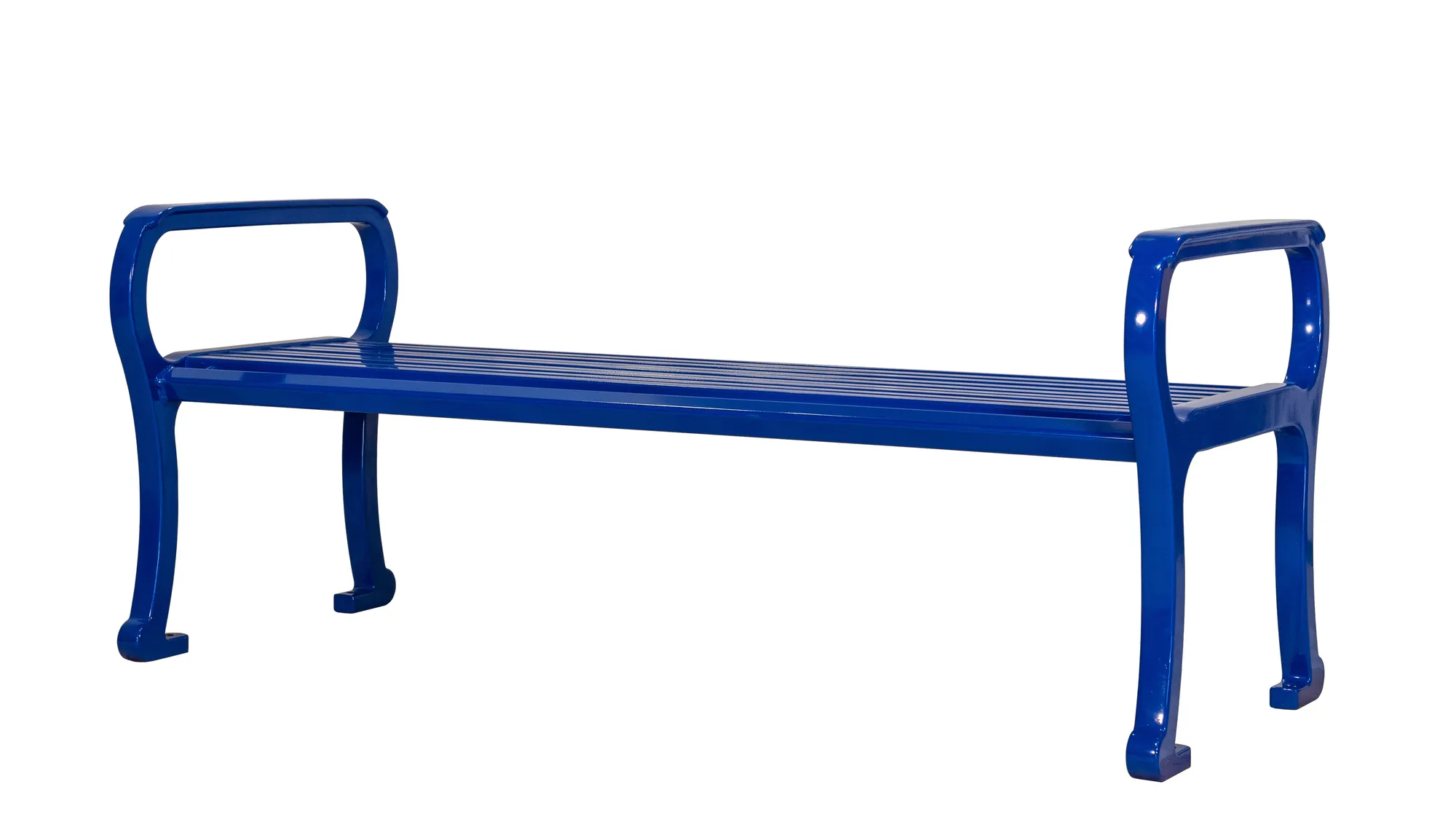 Wishbone 5 ft Mountain Classic Backless Bench with Ultramarine B