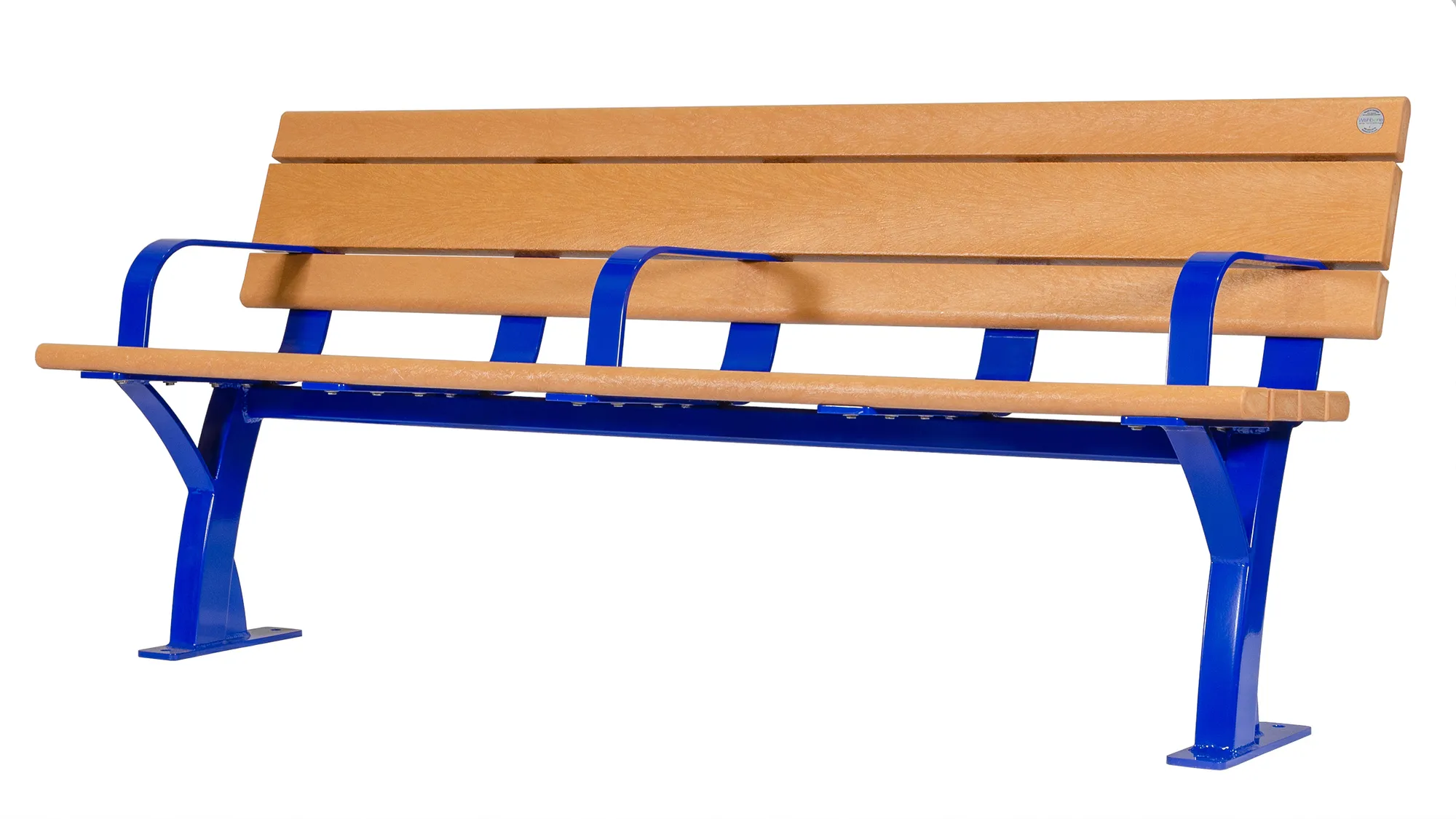 Wishbone Parker Bench with Center Armrest