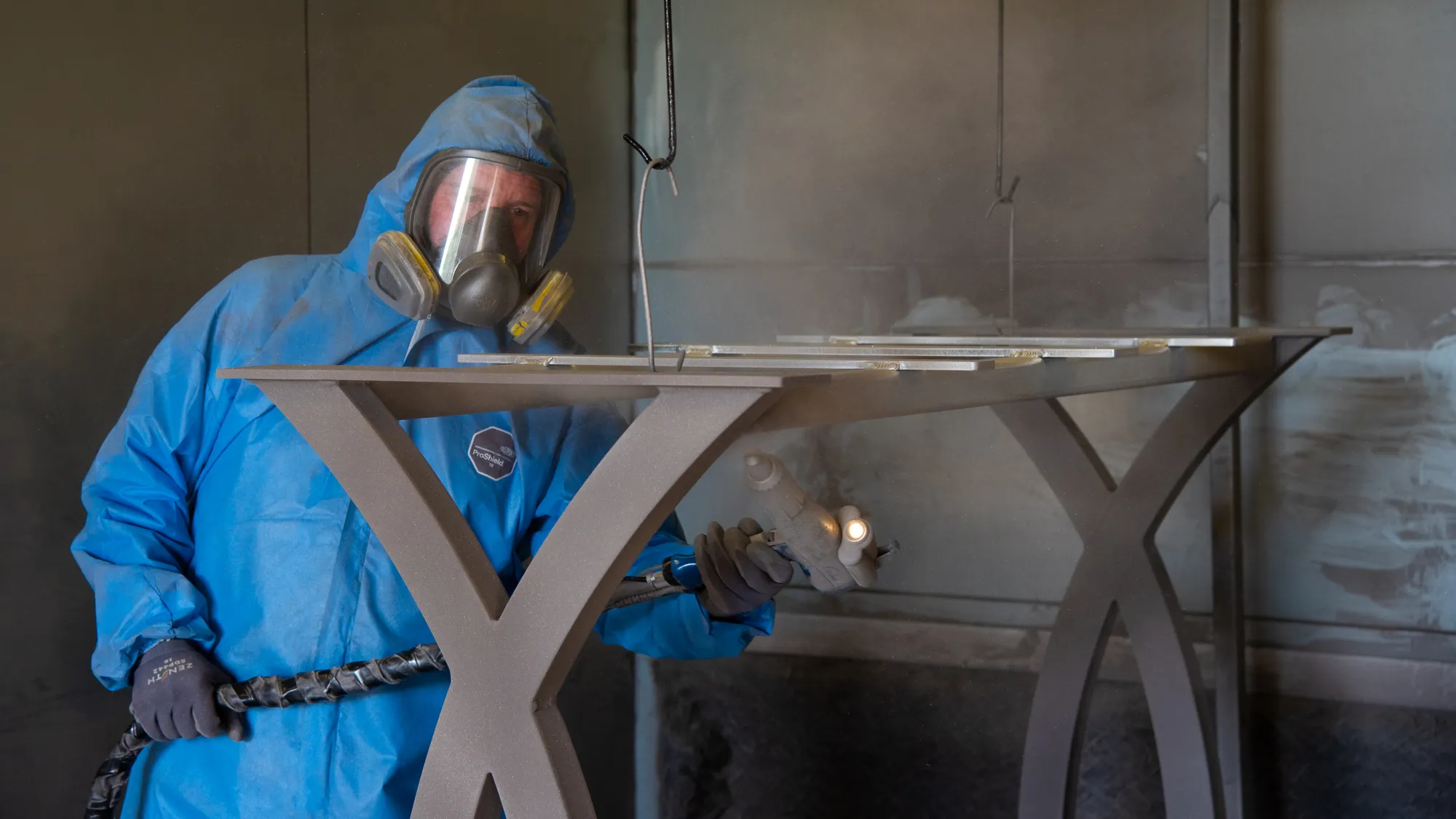 Powder Coating a Picnic Parker Table Frame