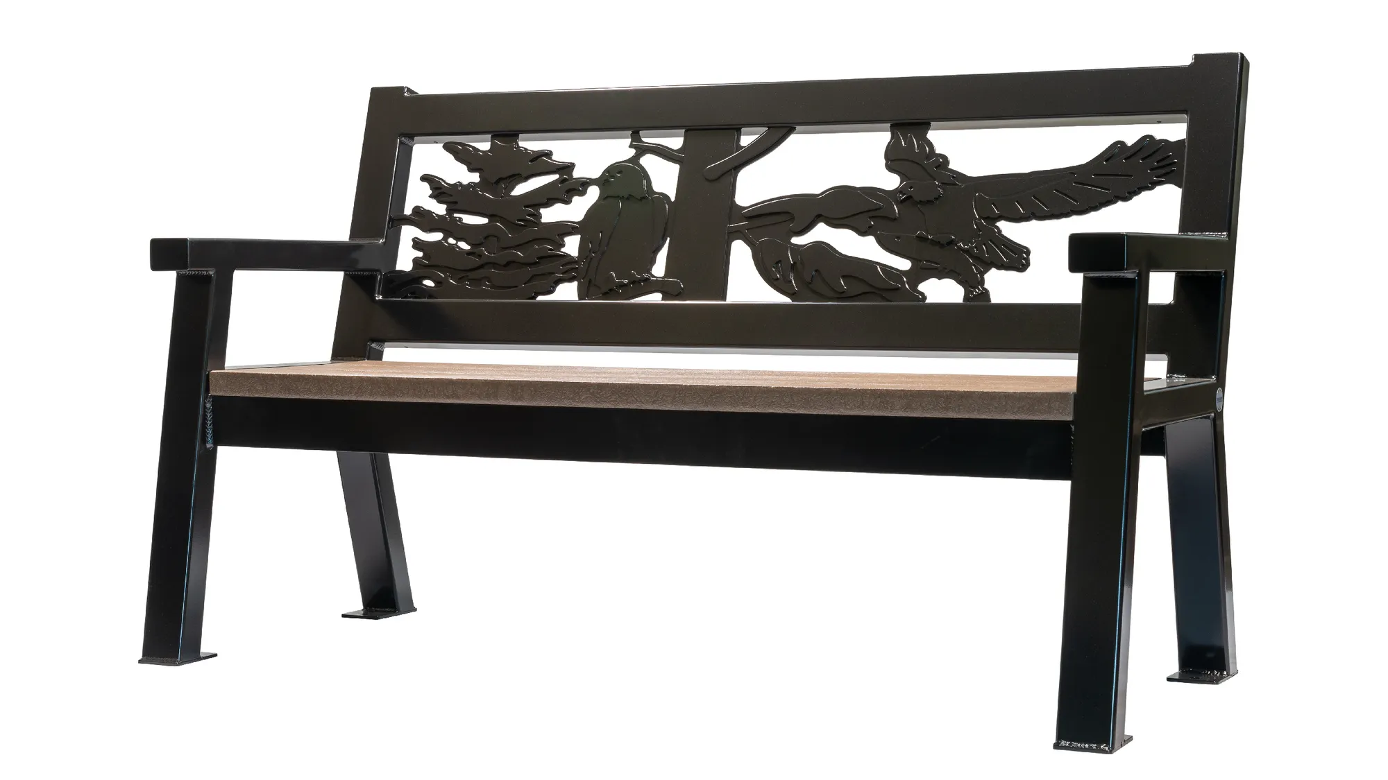 Wishbone Custom Backrest on 5 ft Rutherford Bench