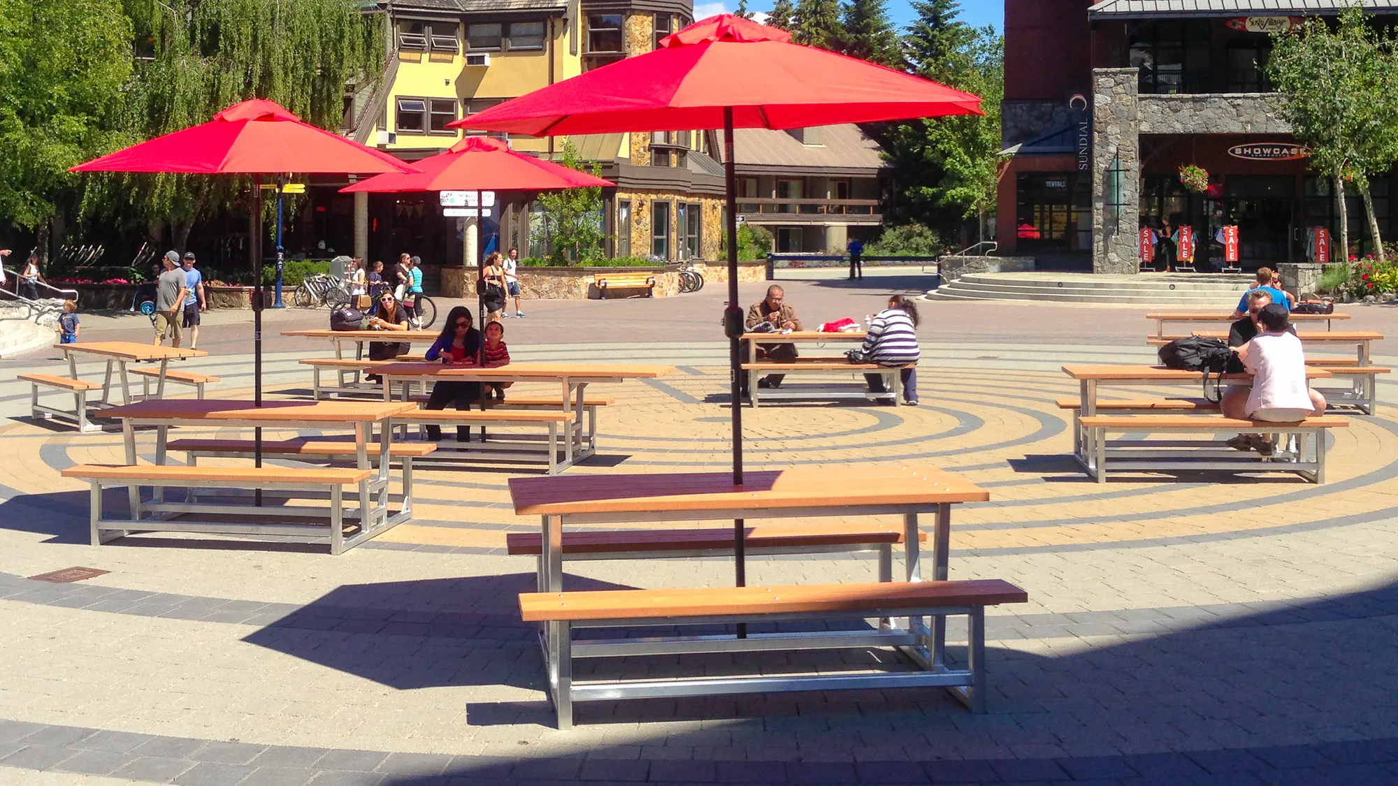 Rutherford Heavy Duty Free Standing Picnic Tables in Whistler BC