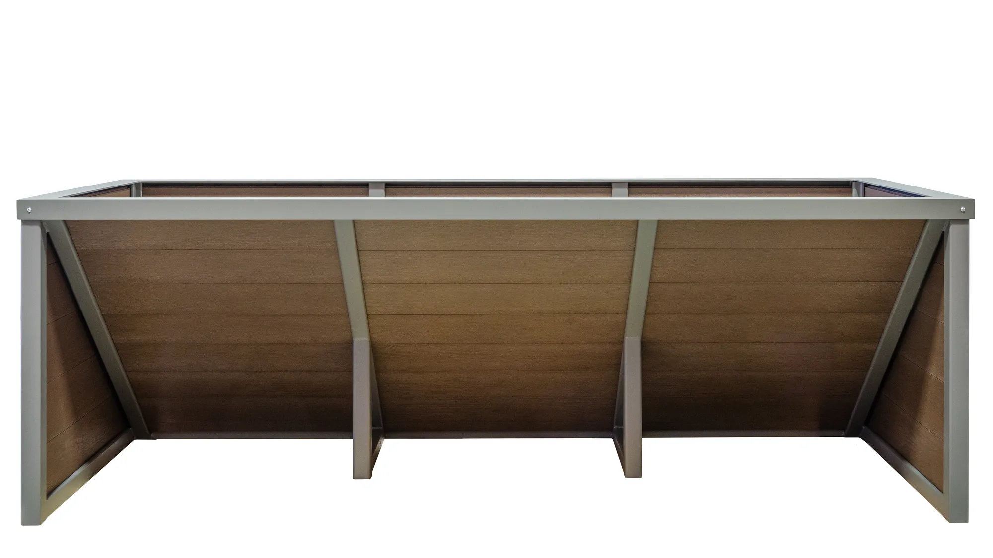 Rutherford 3 Space Wheelchair Accessible Planter Box Rear View