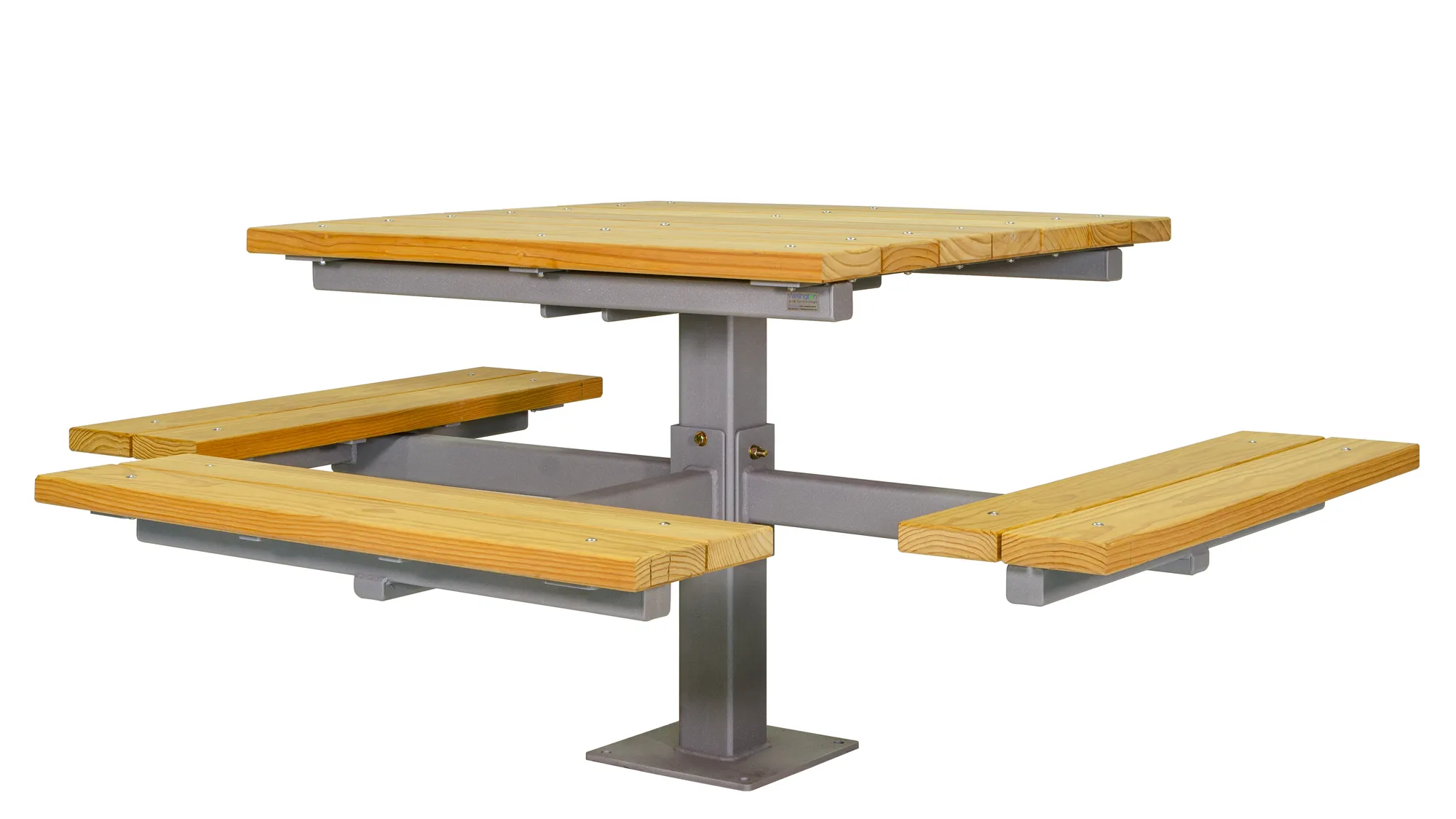 Wishbone Wheel Chair Accessible Single Ped Picnic Table with Mod