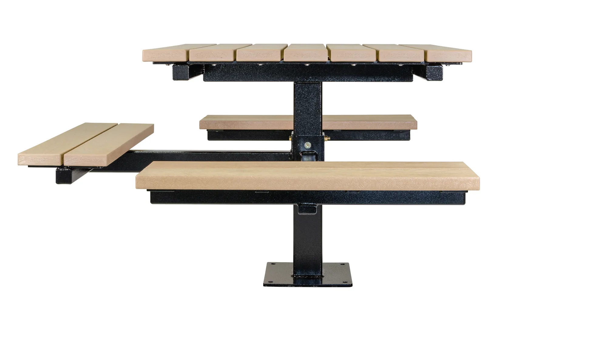 Wishbone Commercial Wheelchair Accessible Single Pedestal Picnic