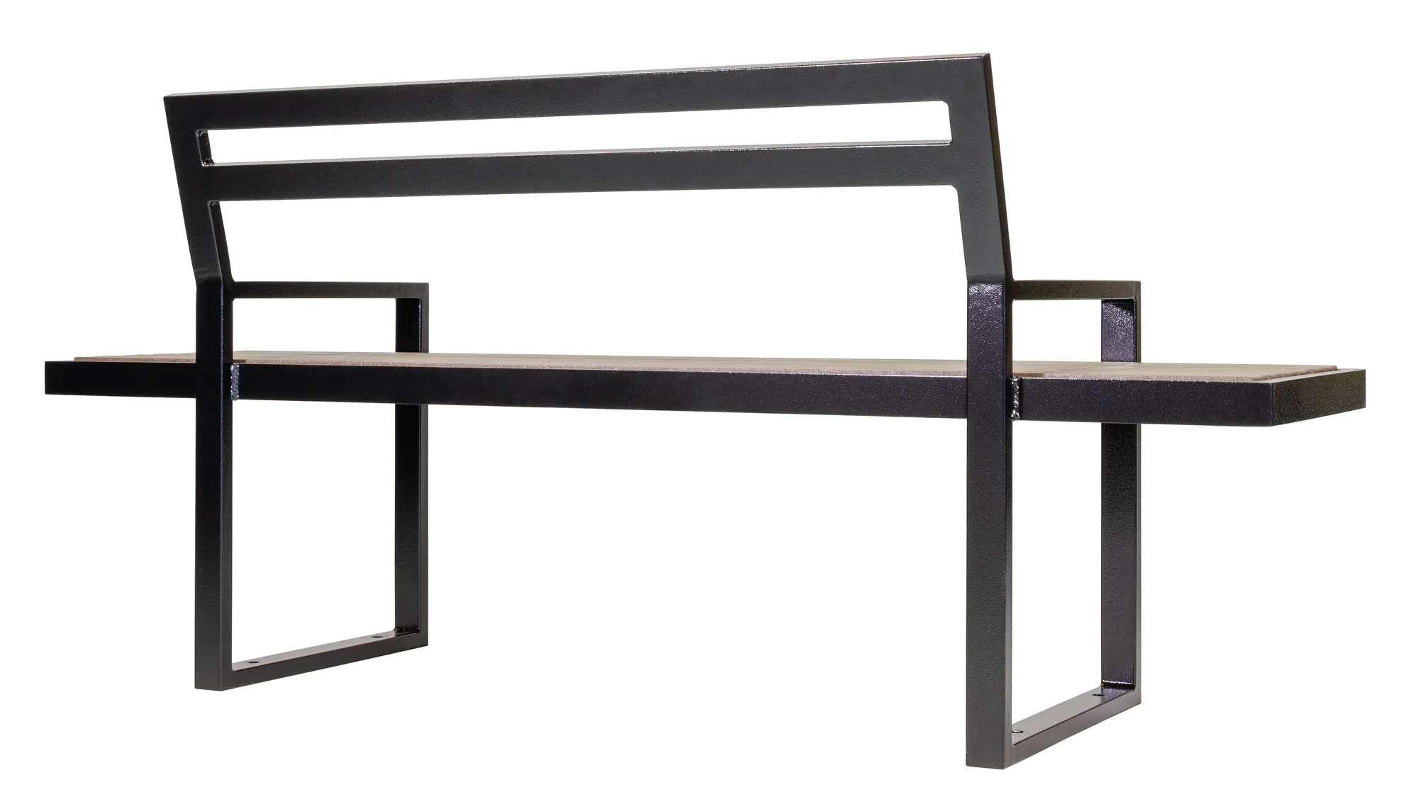 Wishbone Skyline 6 ft Commercial Bench Rear View