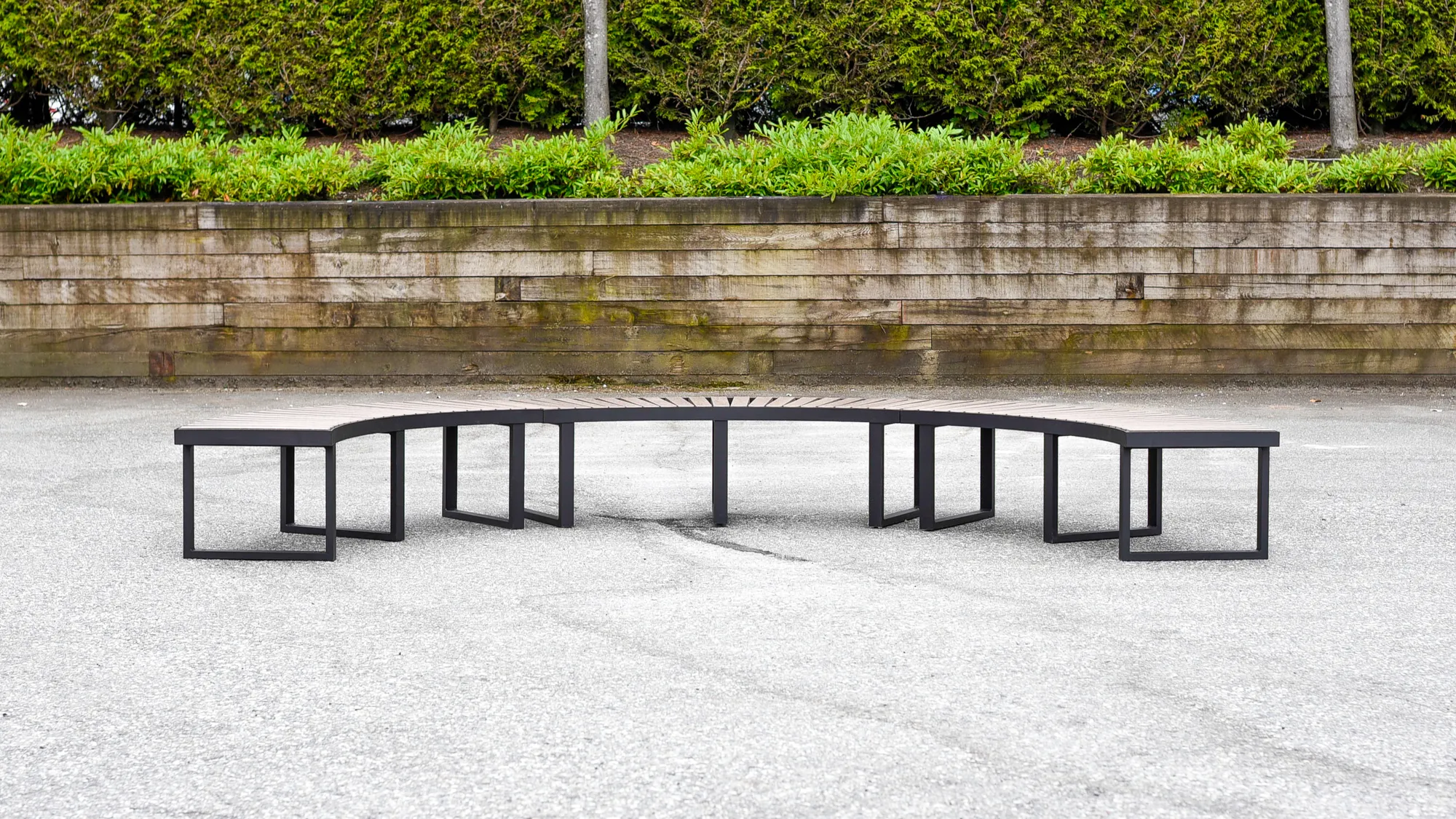 Skyline Curved Bench Three 6 Ft Sections