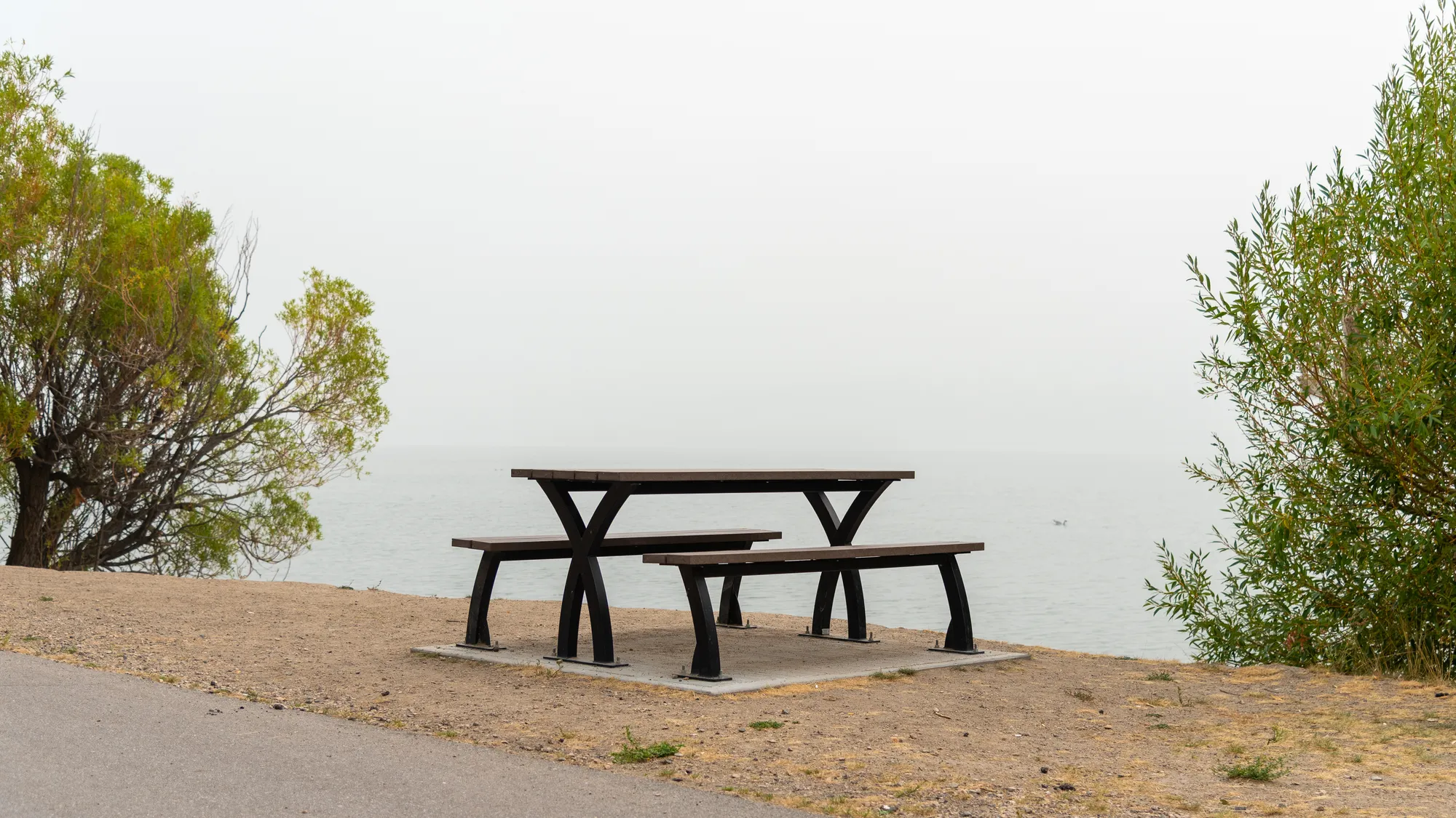 Wishbone Parker Picnic Table on Wood Lake