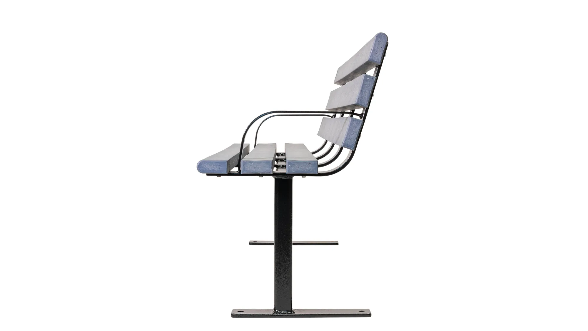 Wishbone Standard Commercial 6 ft Bench Side View