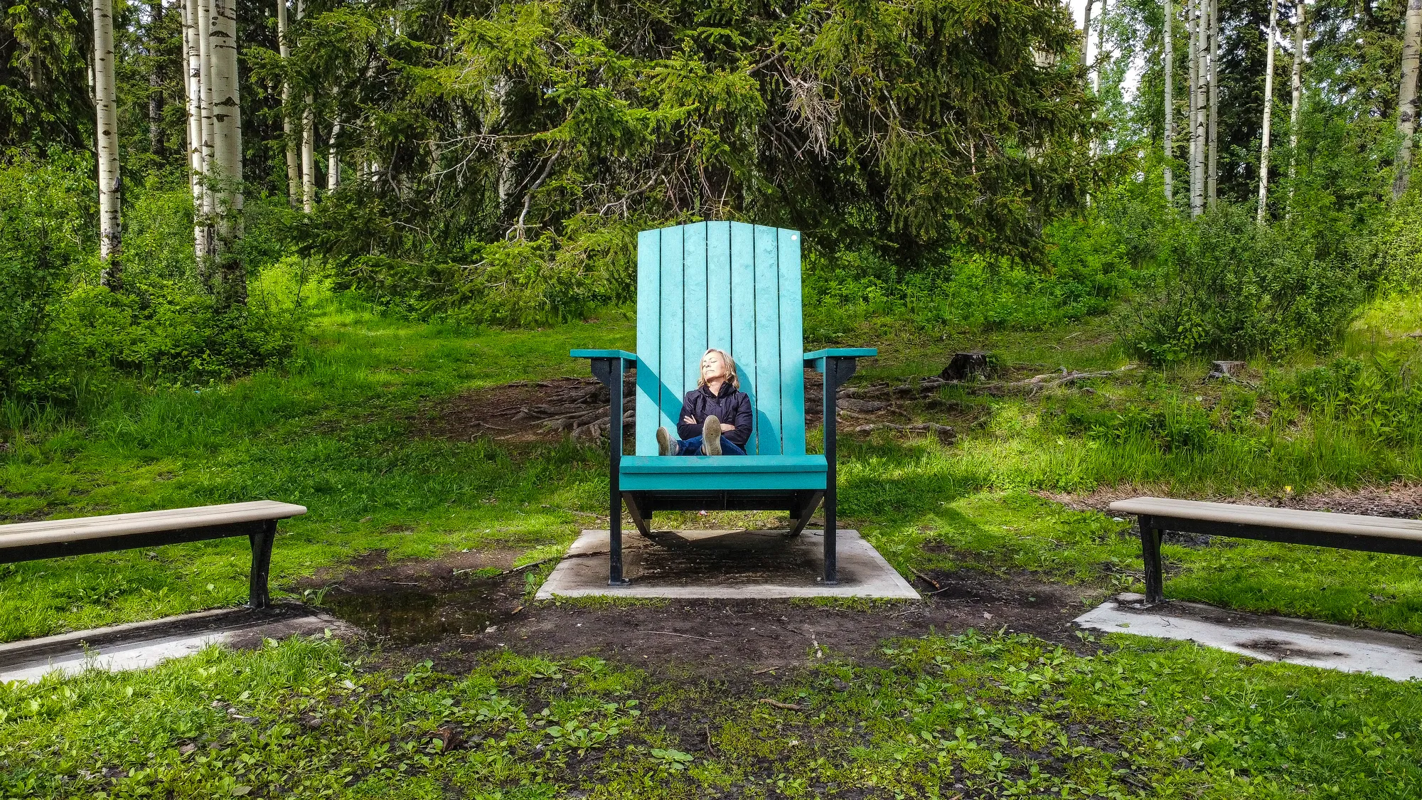 Wishbone Super Sized Adirondack Chair at Vanway Elementary Schoo