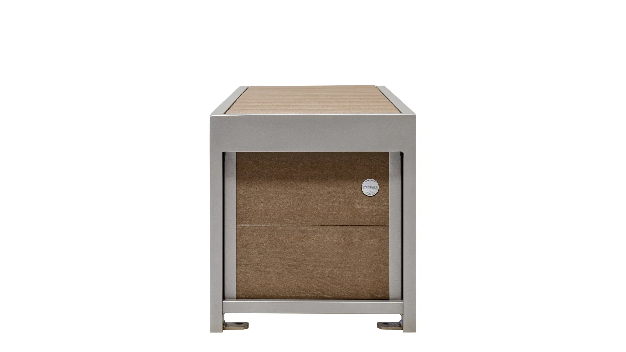 Wishbone Urban Form Backless Bench Side View