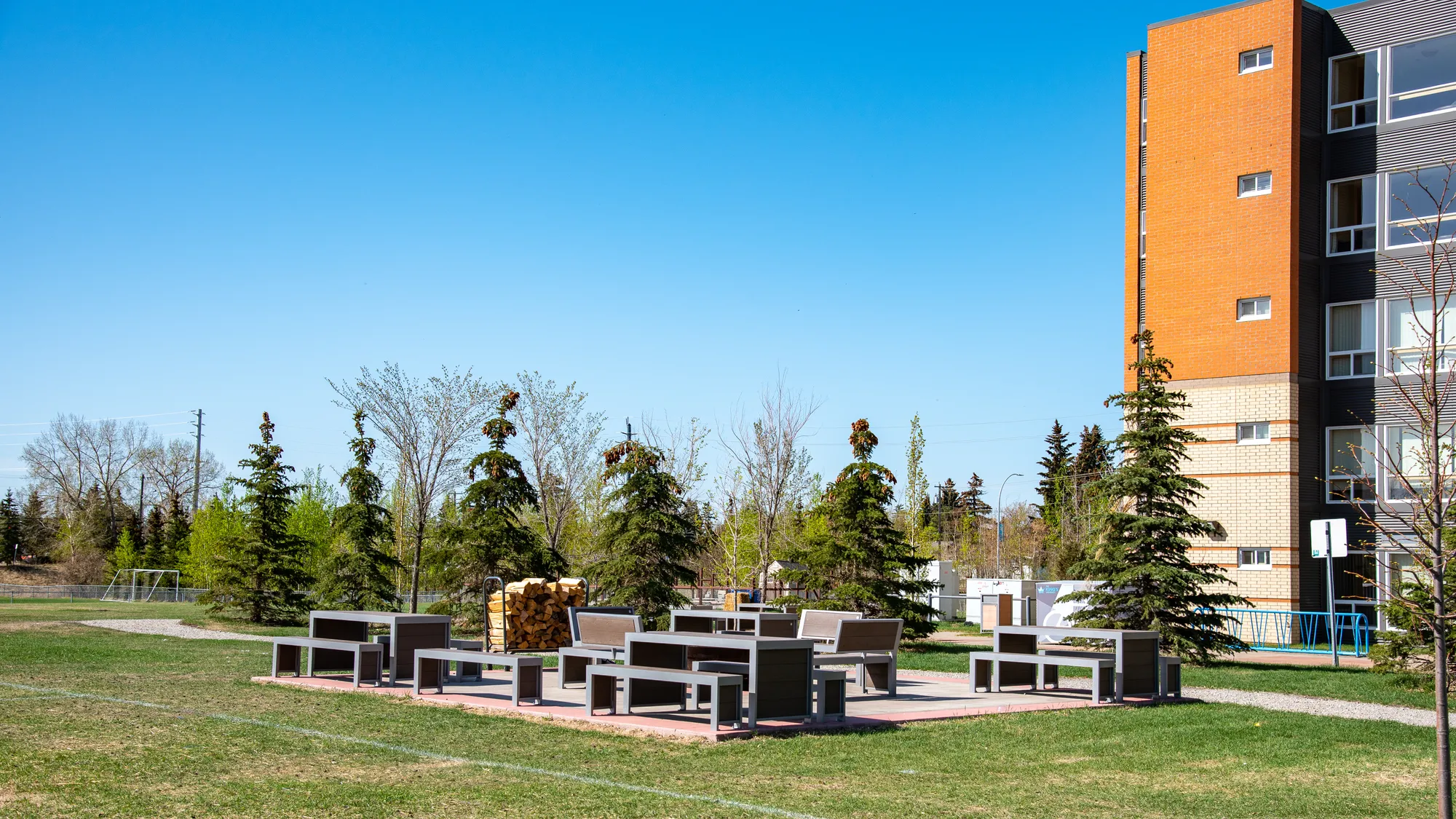 Wishbone Urban Form Benches and Picnic at Kings University in Ed
