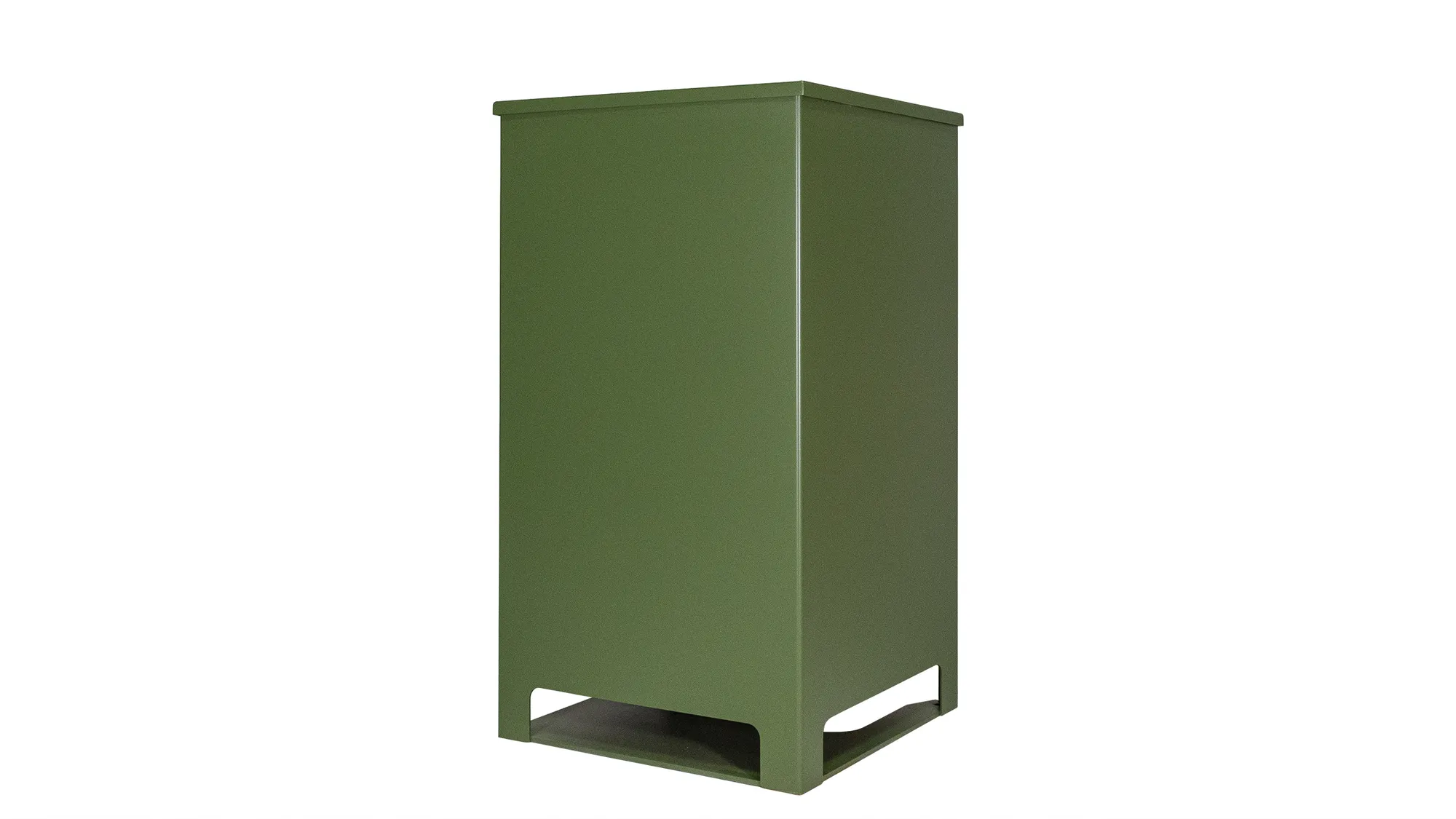 Wishbone Urban Form Toter Waste Receptacle  Rear View
