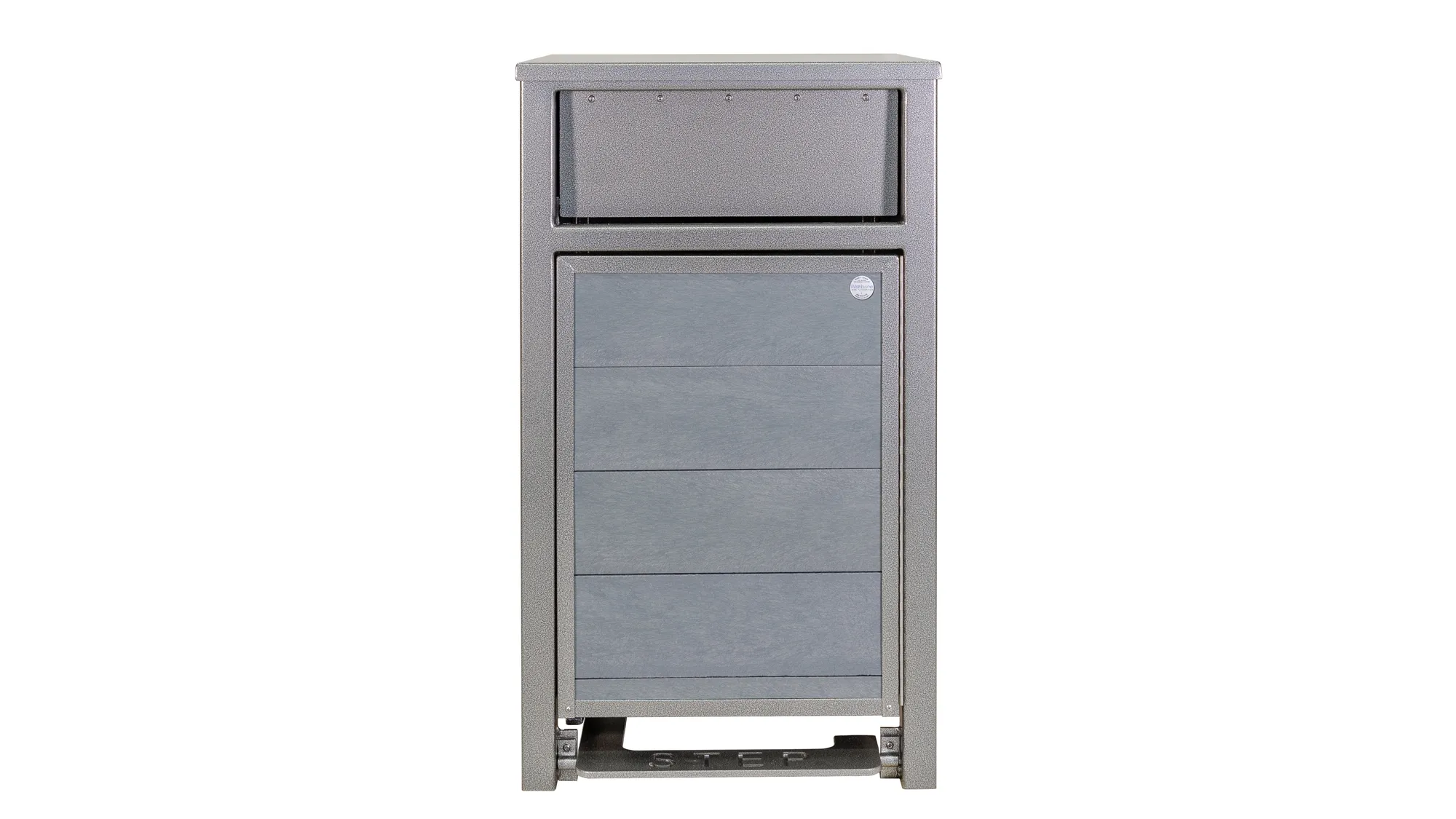 Wishbone Commercial Urban Form Waste Receptacle with Optional Ha