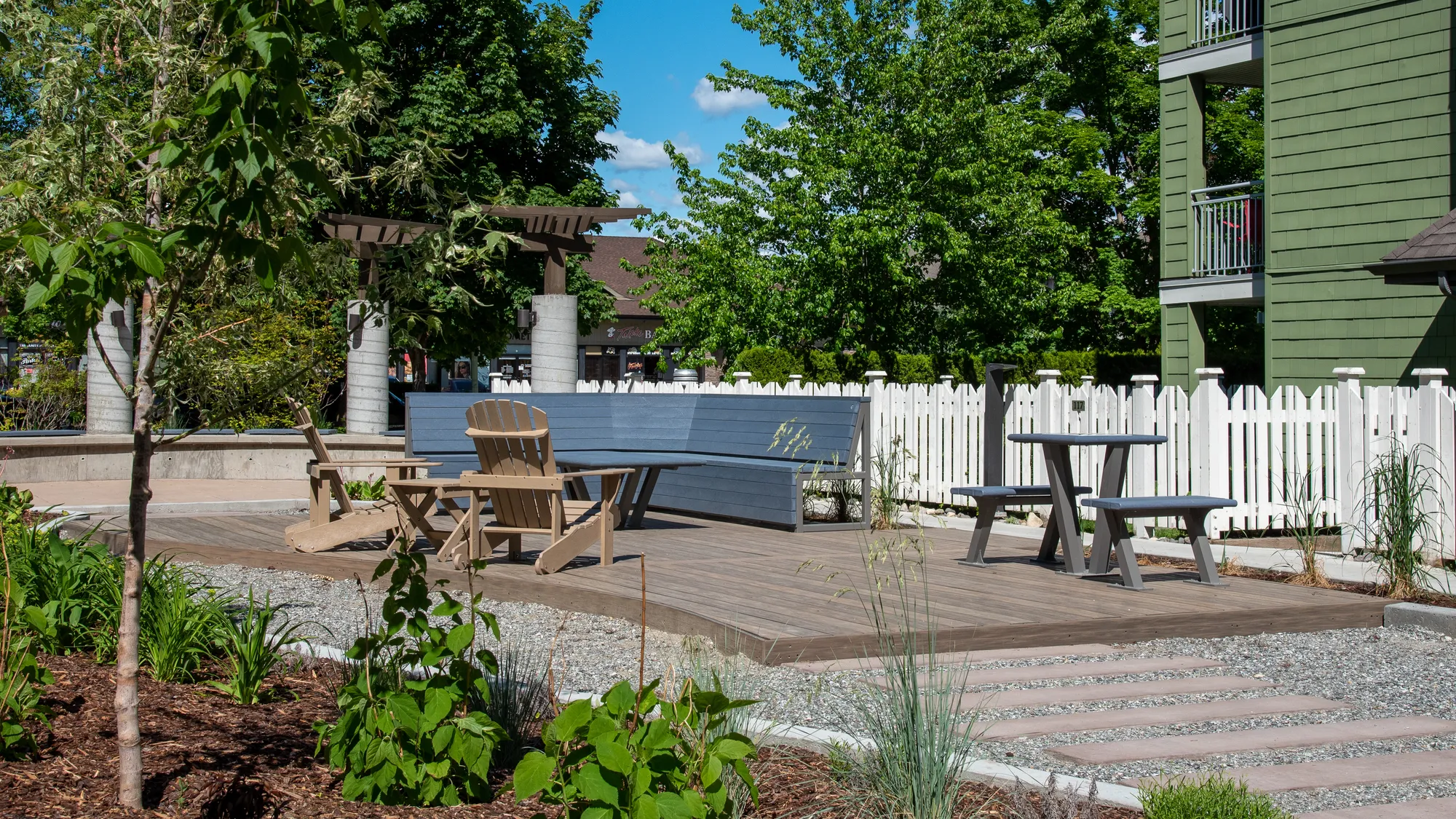 Completed Perma-Deck Hanna Brown Standard Innovation Decking at