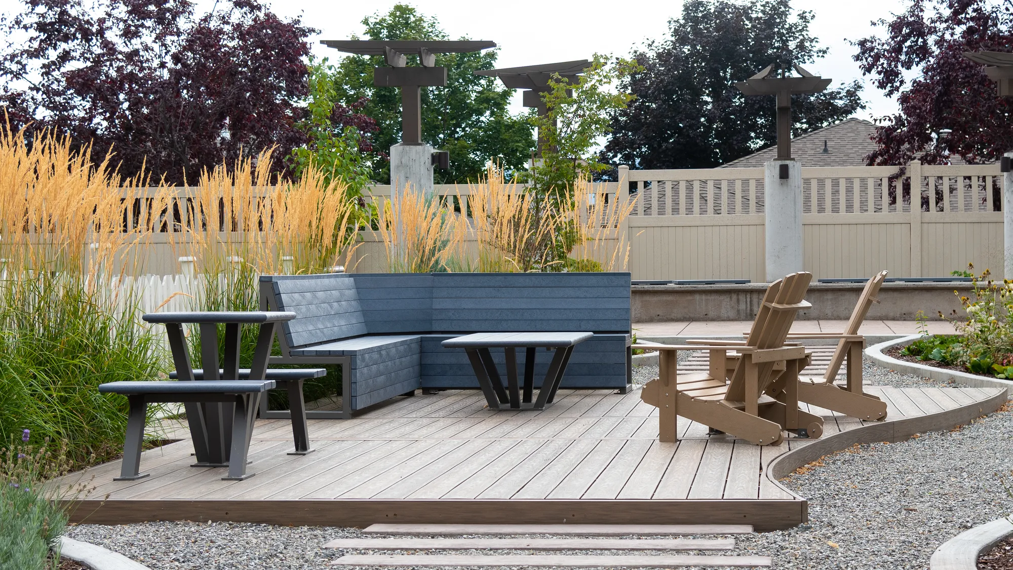 Custom Site Furnishings for the Verve Appartment Complex in Ke