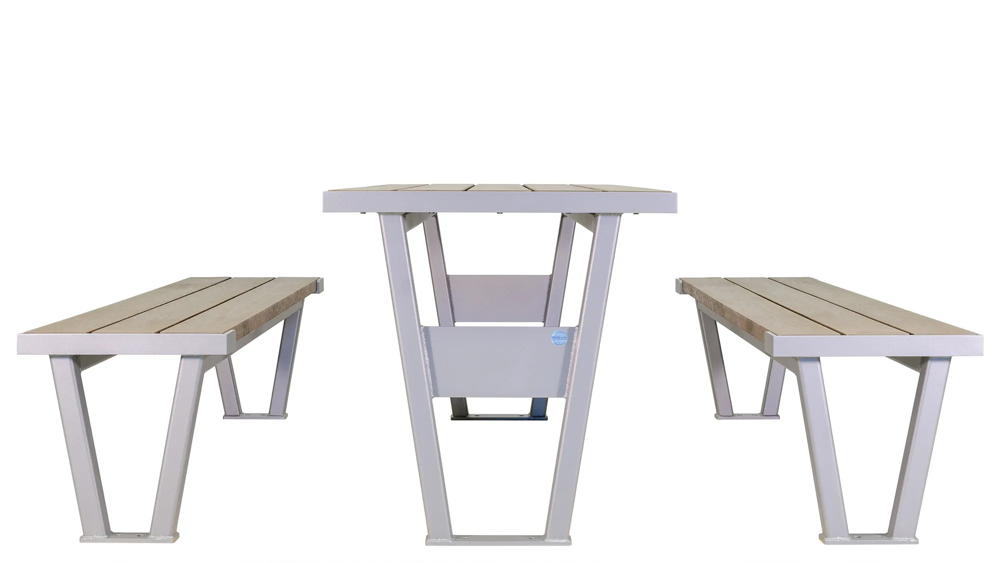 Wishbone Vincent Picnic Table Side View