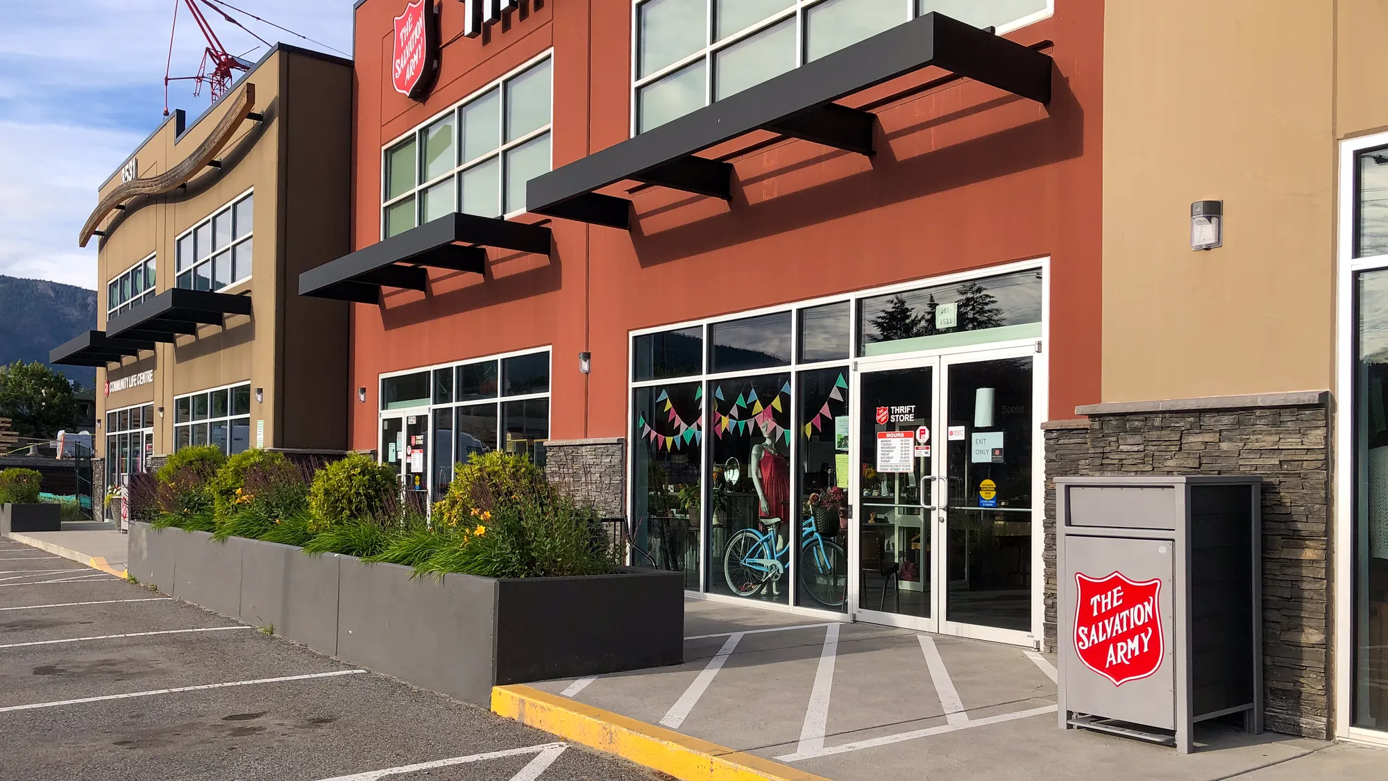 West Kelowna Salvation Arm Thrift Store Urban Form Waste Recepta