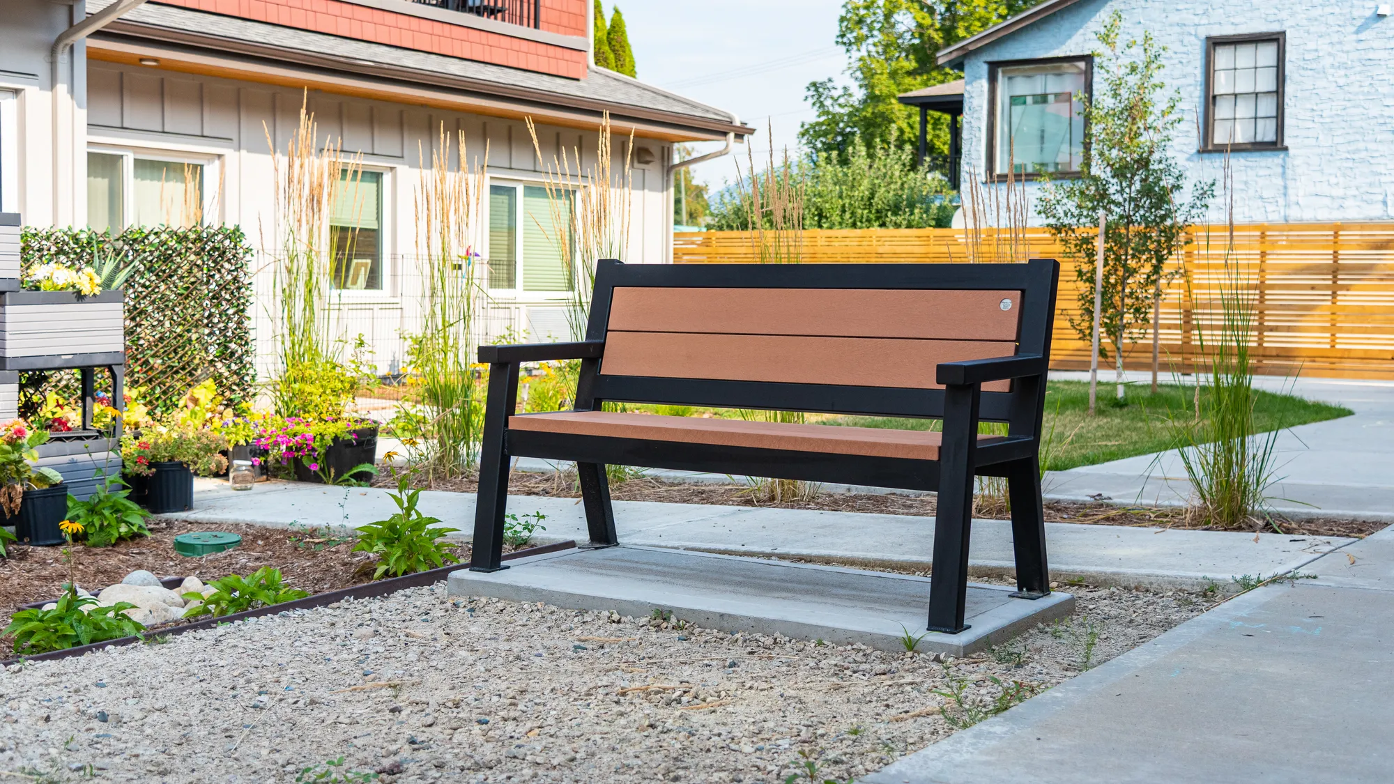 Wishbone 5 ft Rutherford Angled Leg Bench in Nakusp BC