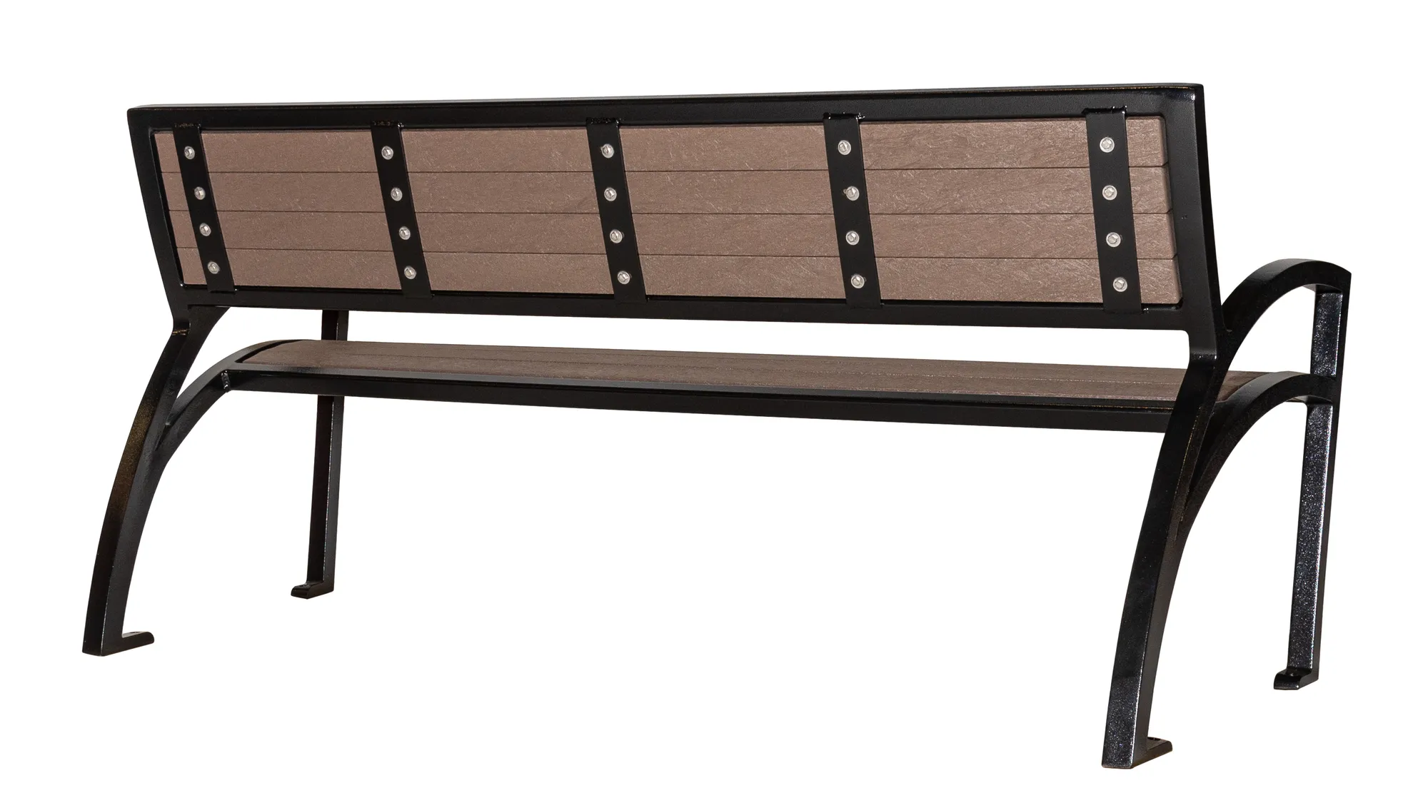 Wishbone 6 Ft Wide Body Modena Bench Rear View