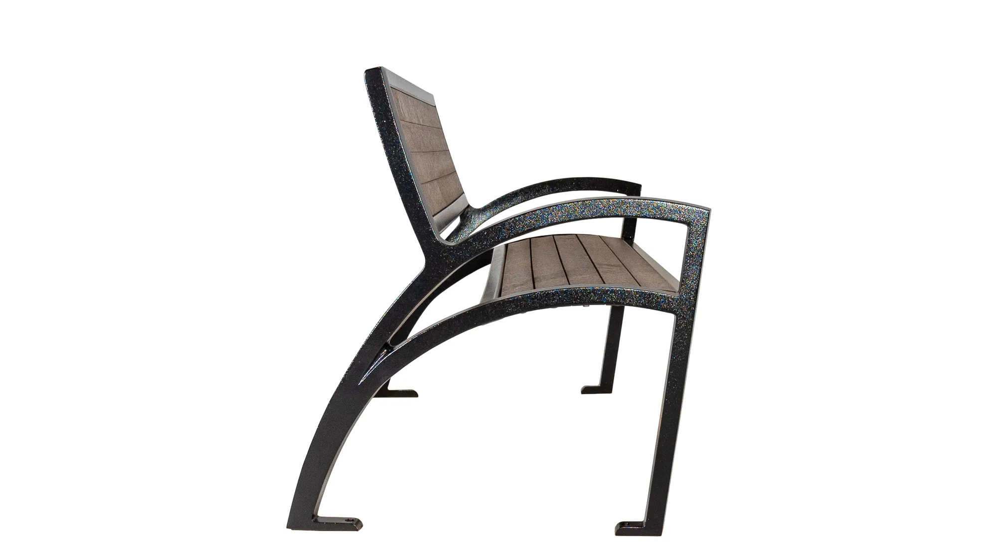 Wishbone 6 Ft Wide Body Modena Bench Side View