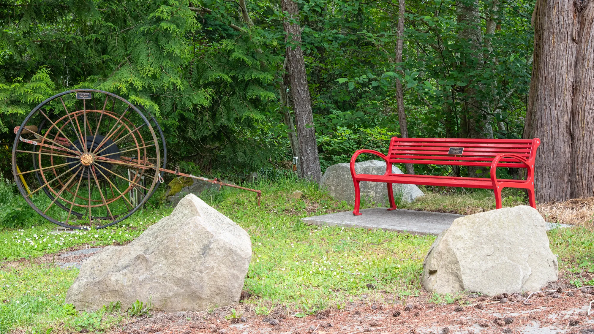 Mountain Classic All Aluminum Memorial Bench at the North Galian