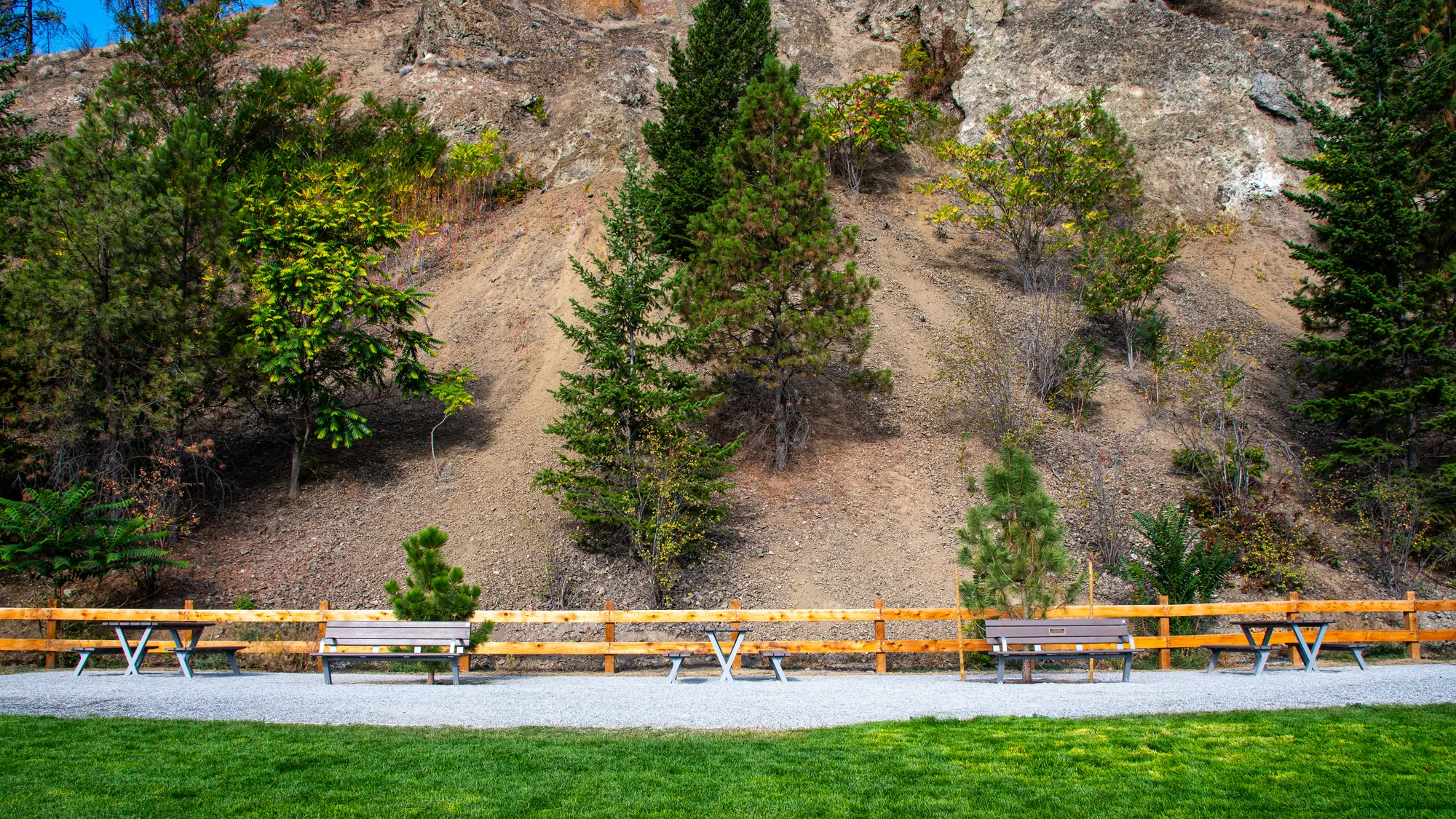 Wishbone Bayview Benches and Picnic Tables at Ballou Park in Kel