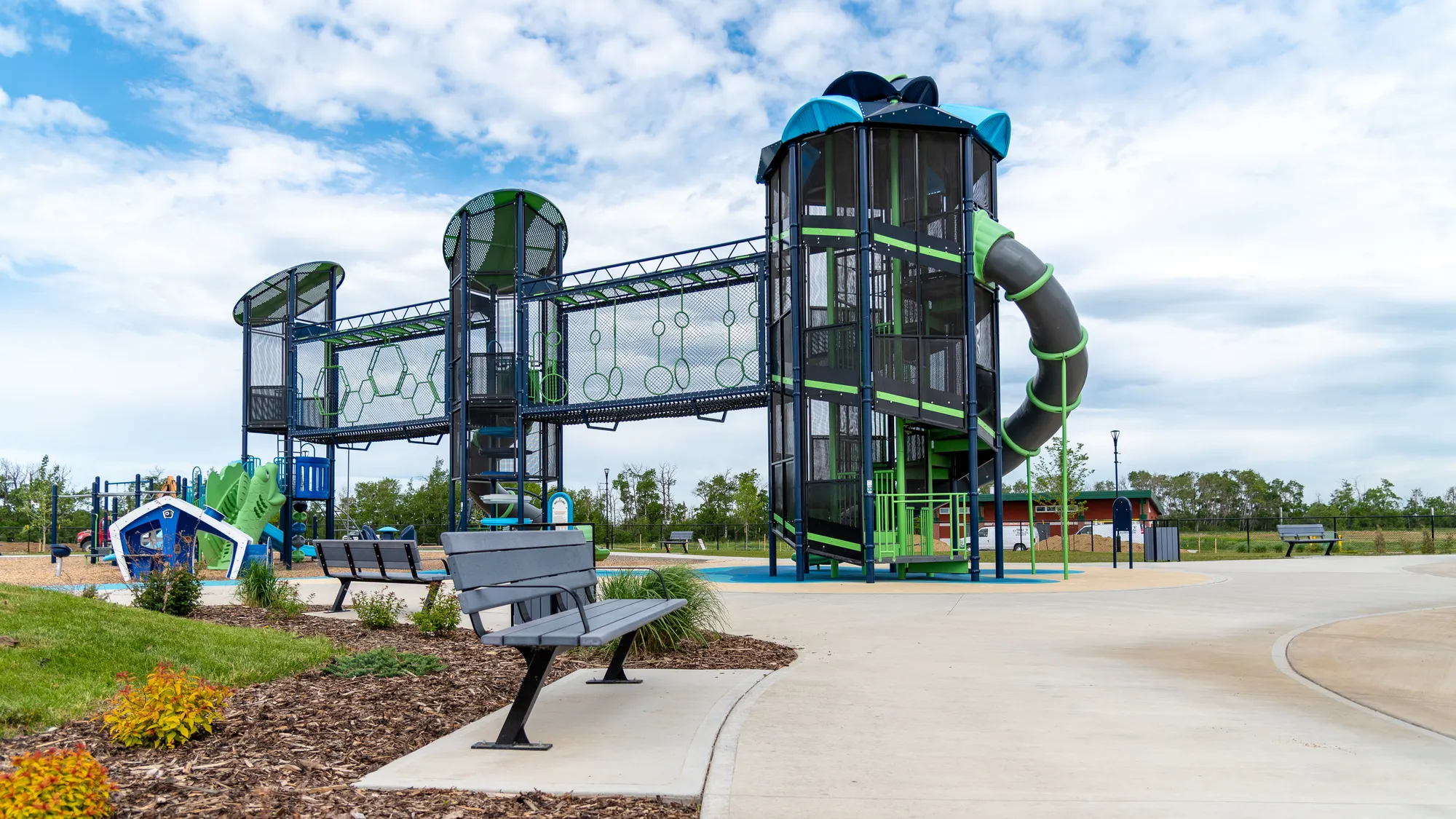 Wishbone Bayview Benches at Co-operators Play Zone and Spray Par