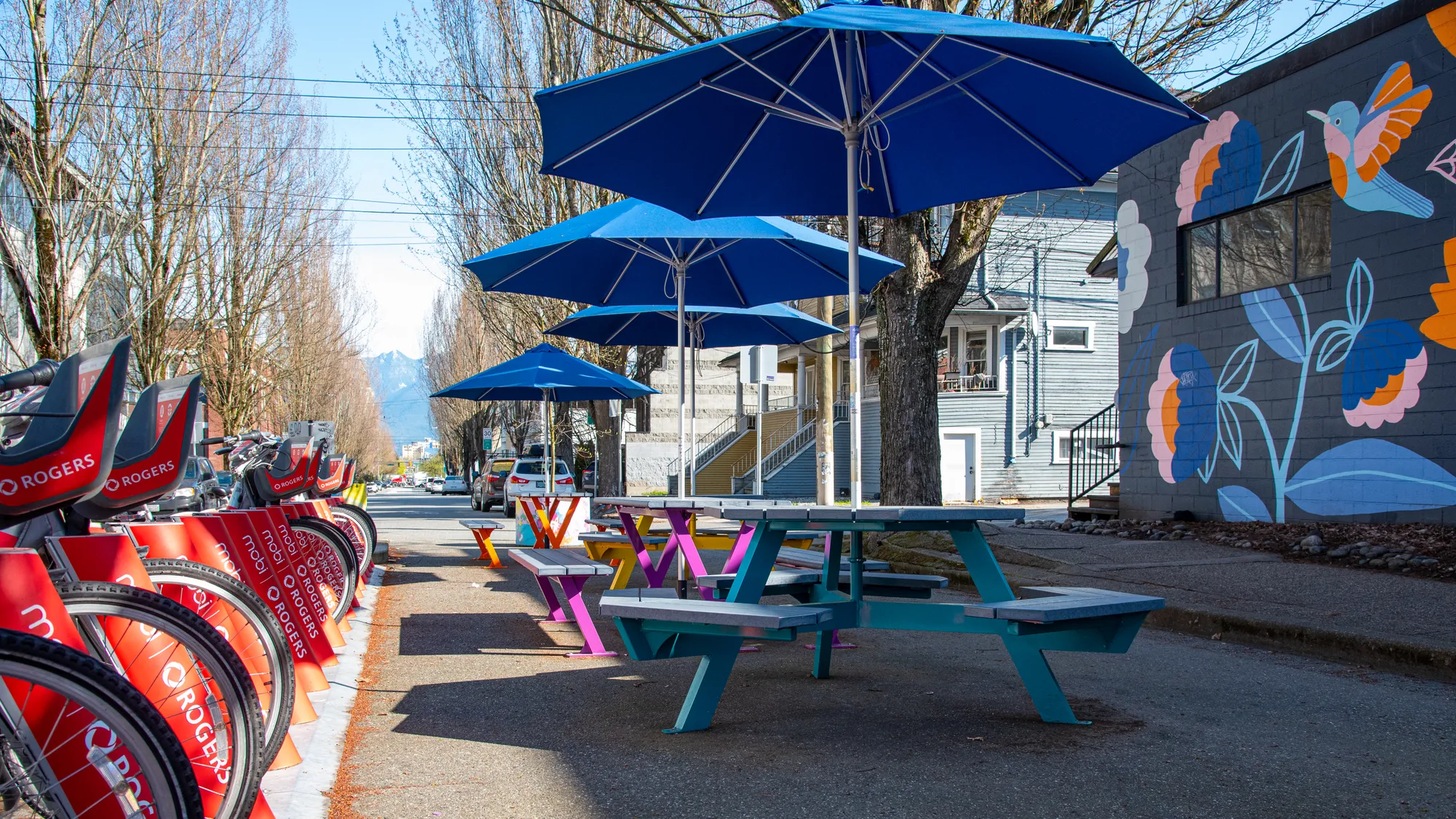 Wishbone Bayview Hexagonal Picnic Tables in Vancouver BC