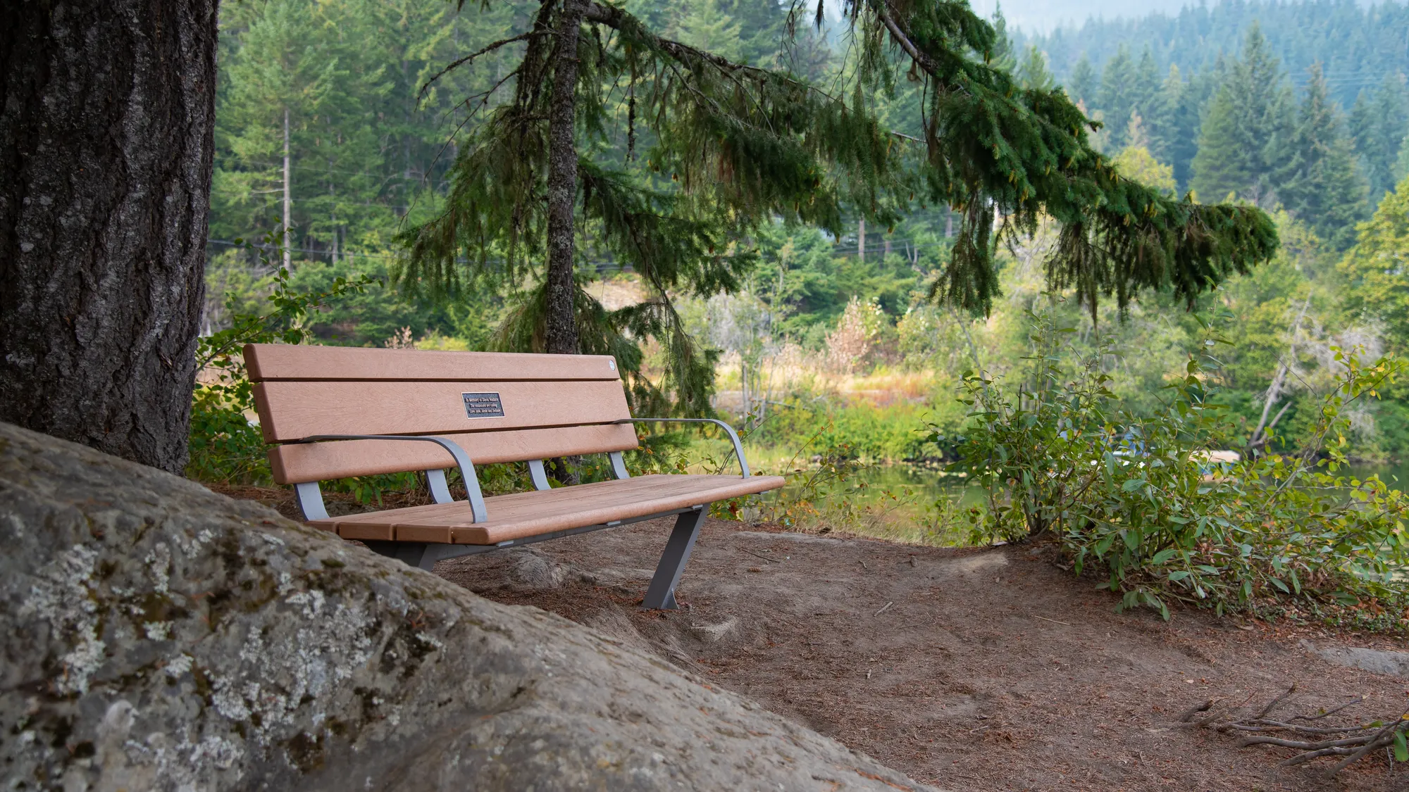 Wishbone Bayview Memorial Bench in Whistler, BC