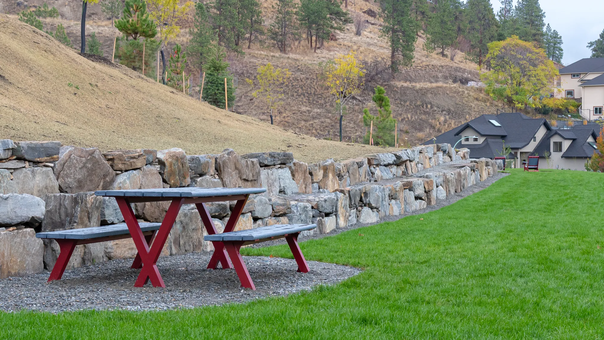 Wishbone Bayview Picnic Table at Cara Glen Park in Kelowna, BC