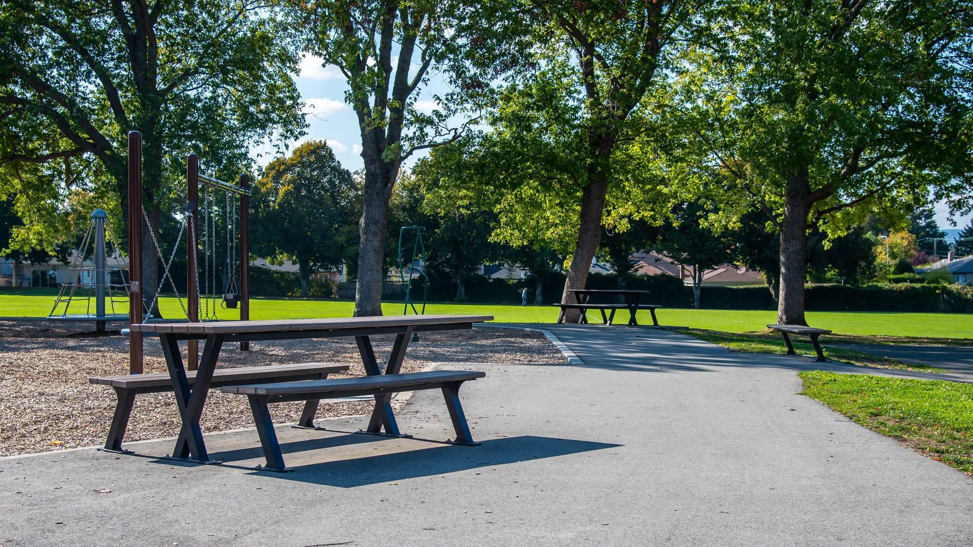 Wishbone Bayview Picnic Tables at  Reynolds Park in Saanich BC