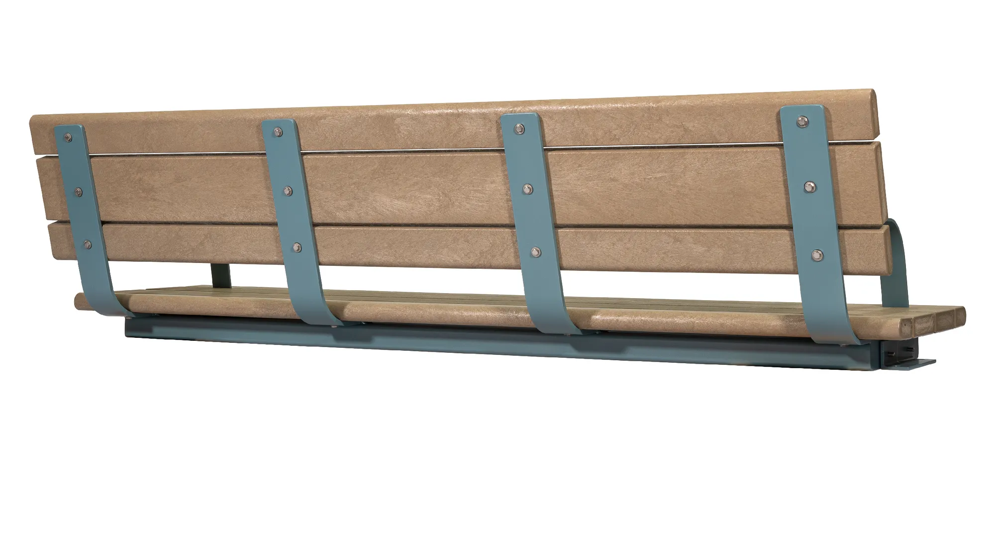 Wishbone Bayview Wall Top Bench Rear View