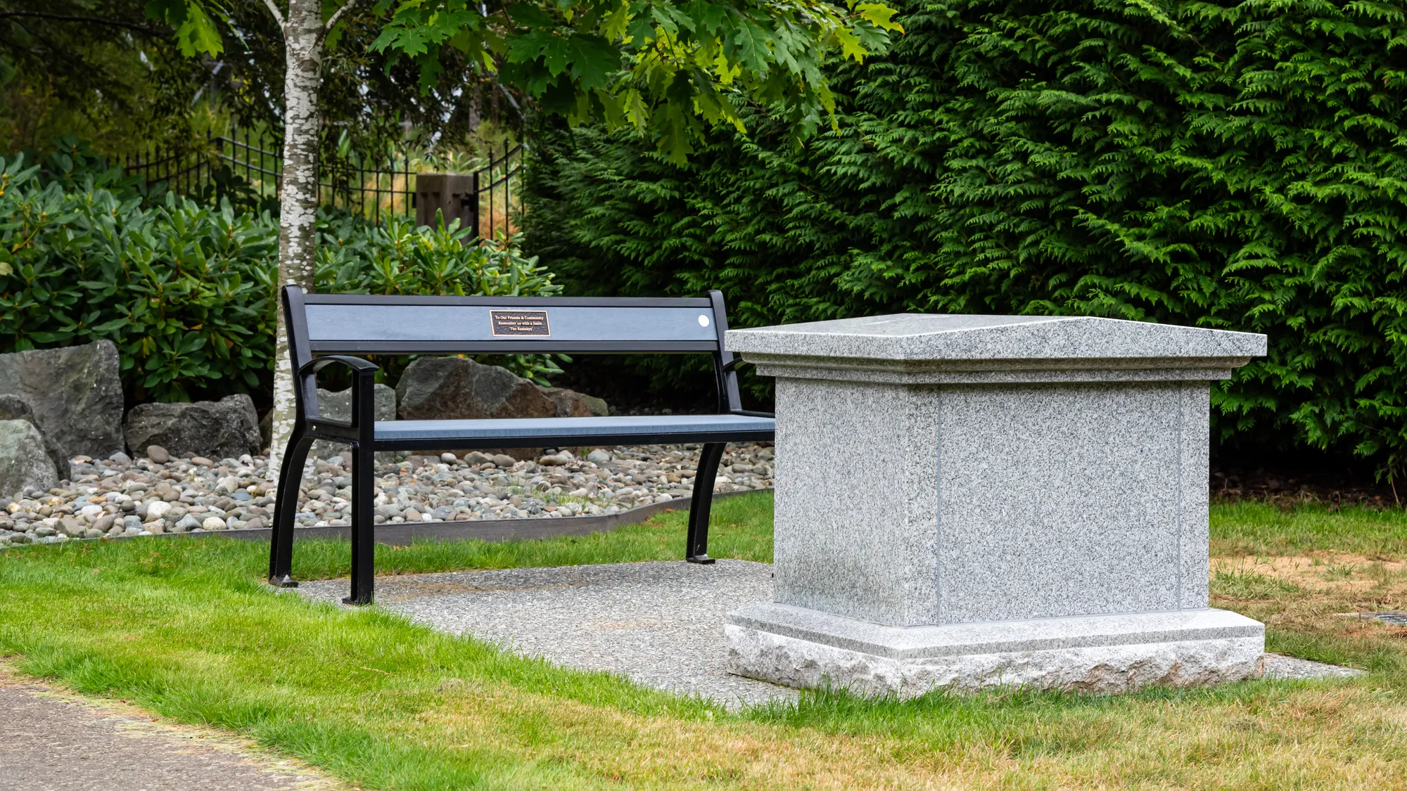 Wishbone Beselt Memorial Bench in Campbell River, BC
