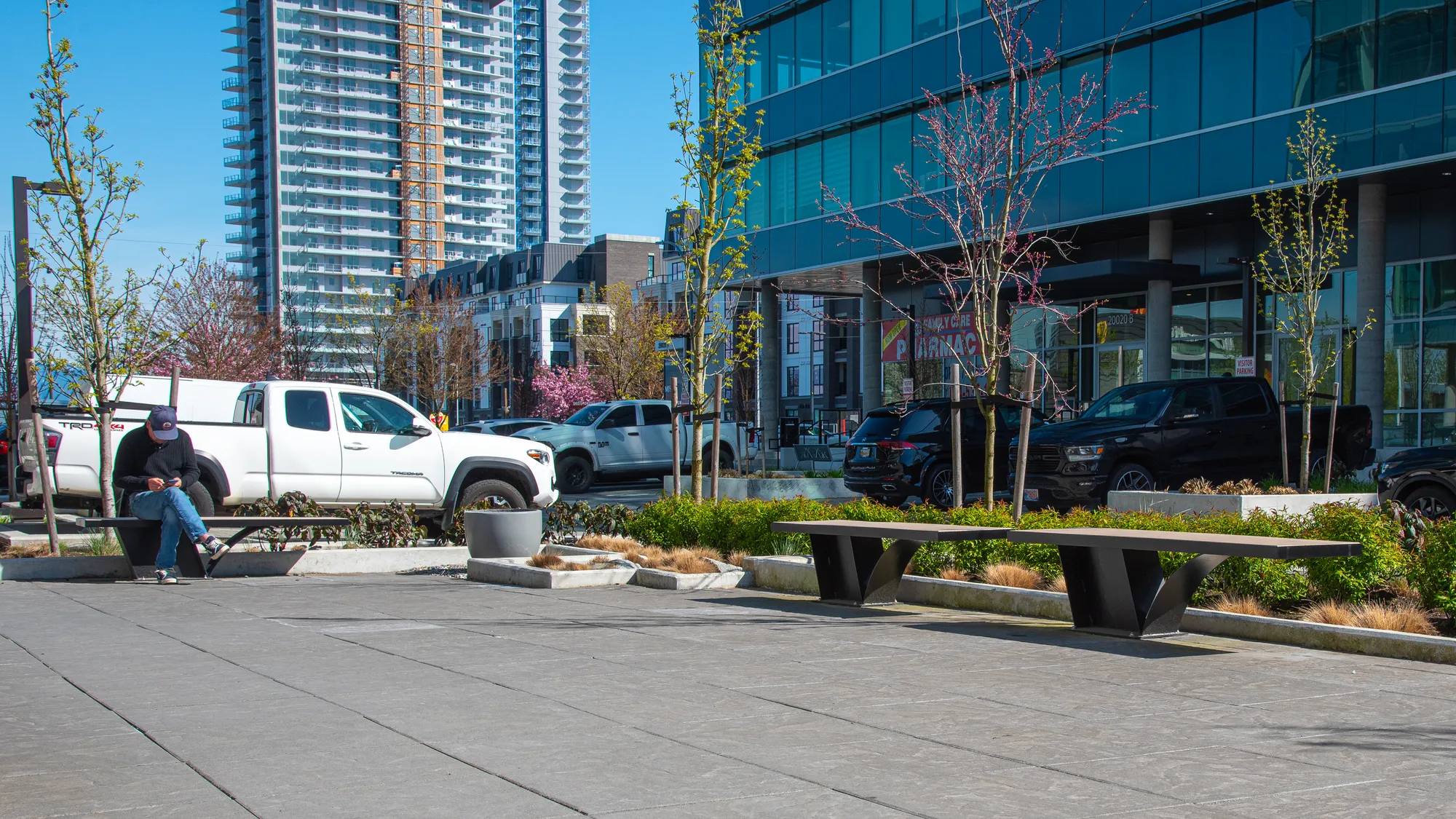 Wishbone Cityscape Backless Bench in the Township of Langley