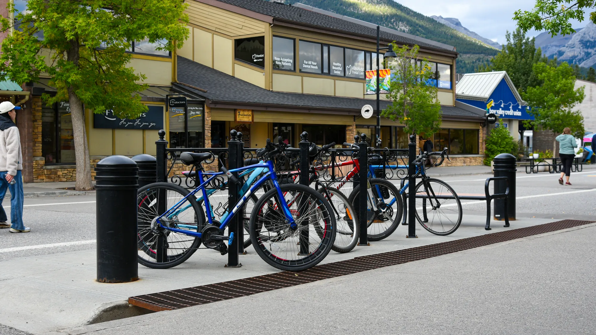 Wishbone Classic 2 Space Bicycle Racks in Canmore Alberta