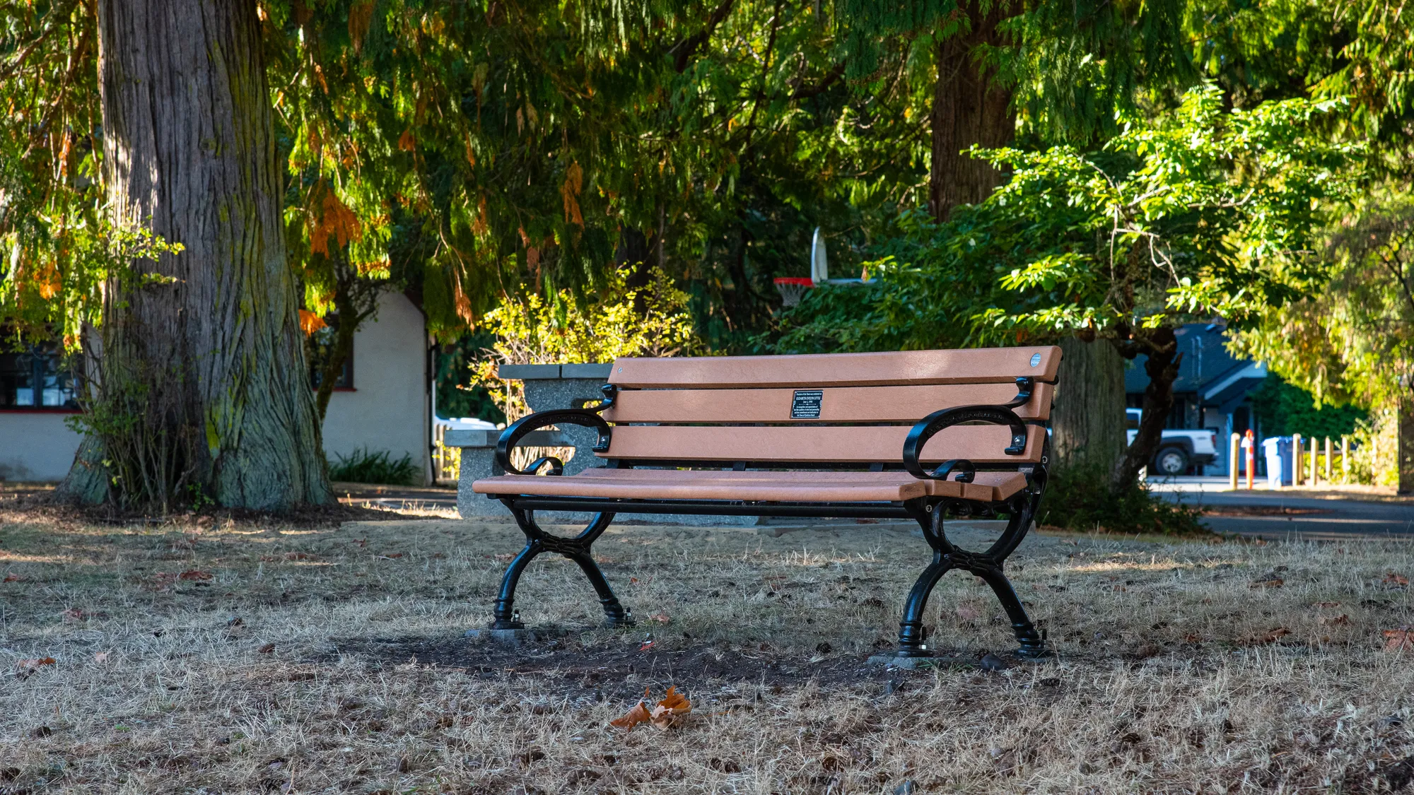 Wishbone Classic Memorial Bench in Qualicum Beach, BC